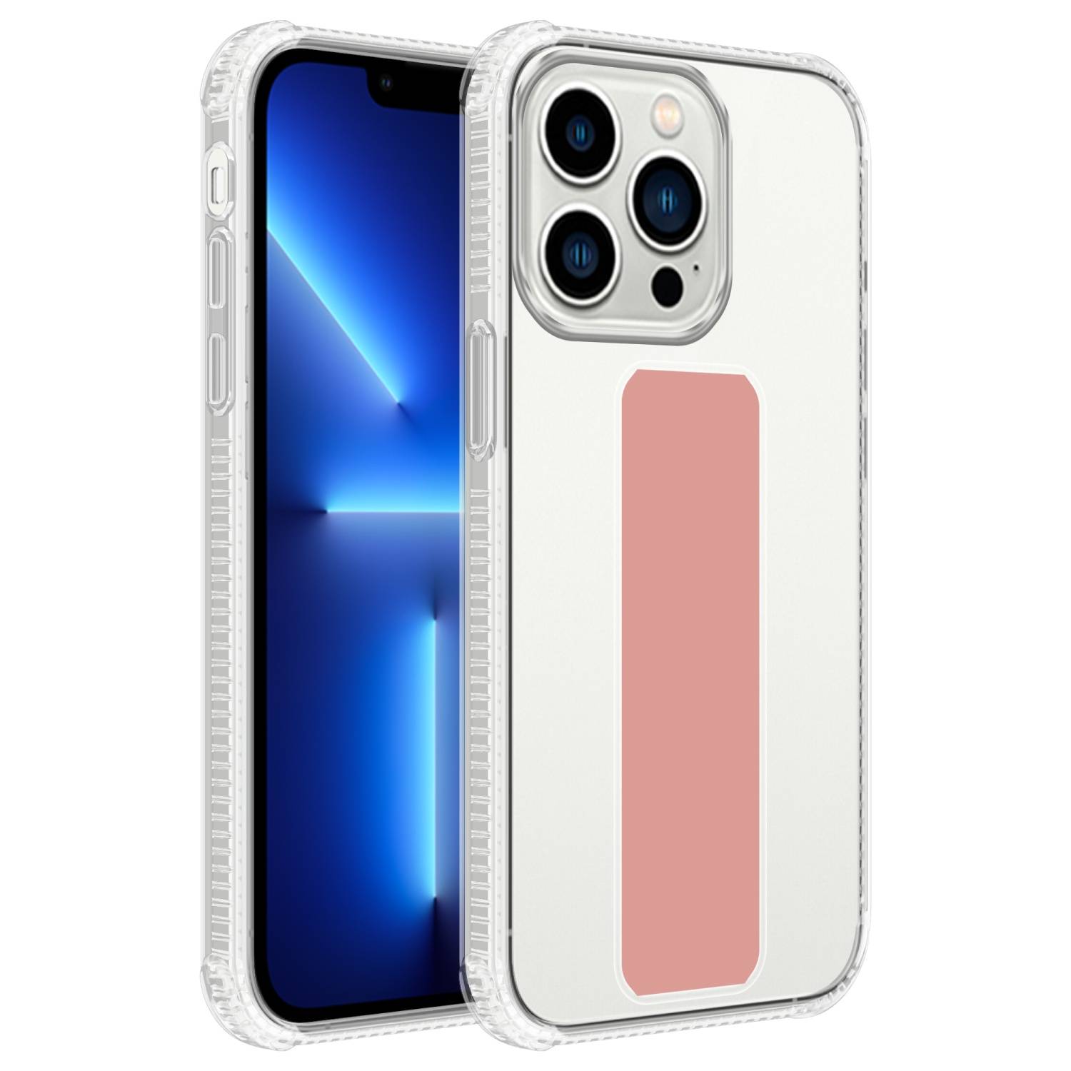 Cadorabo Schutzhülle für Apple iPhone 13 PRO MAX Hülle in Rosa Etui TPU Silikon Case Cover Standfunktion