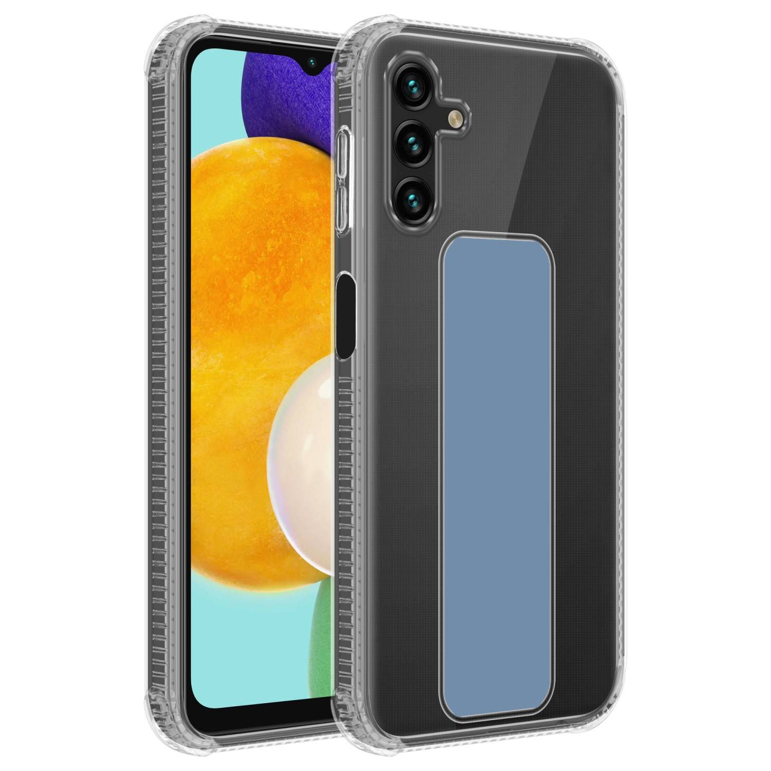 Cadorabo Schutzhülle für Samsung Galaxy A13 5G Hülle in Blau Etui TPU Silikon Case Cover Standfunktion