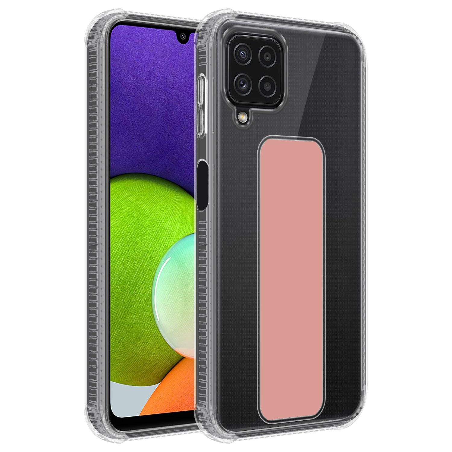 Cadorabo Schutzhülle für Samsung Galaxy A22 4G / M22 / M32 4G Hülle in Rosa Etui TPU Silikon Case Cover Standfunktion