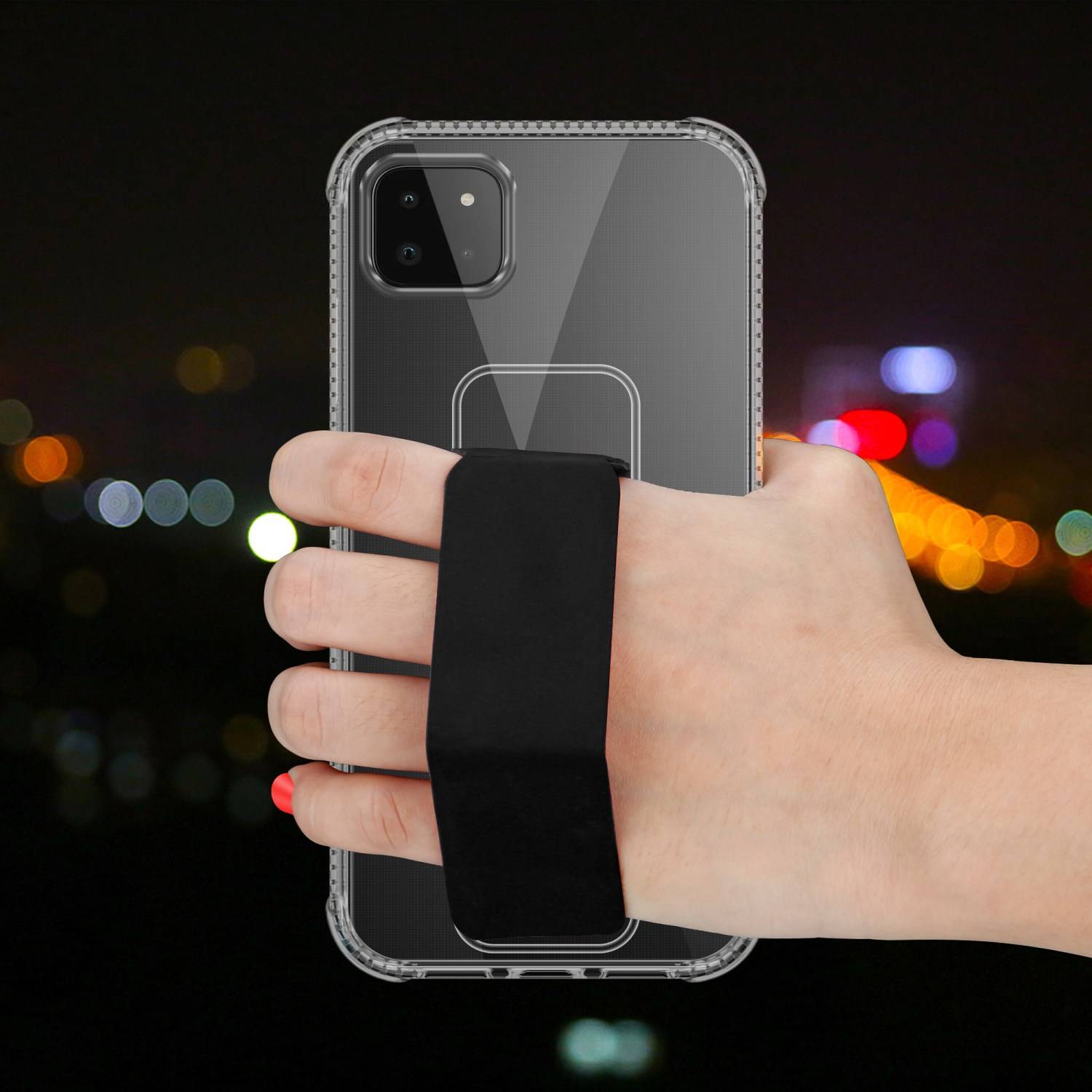 Cadorabo Schutzhülle für Samsung Galaxy A22 5G Hülle in Schwarz Etui TPU Silikon Case Cover Standfunktion