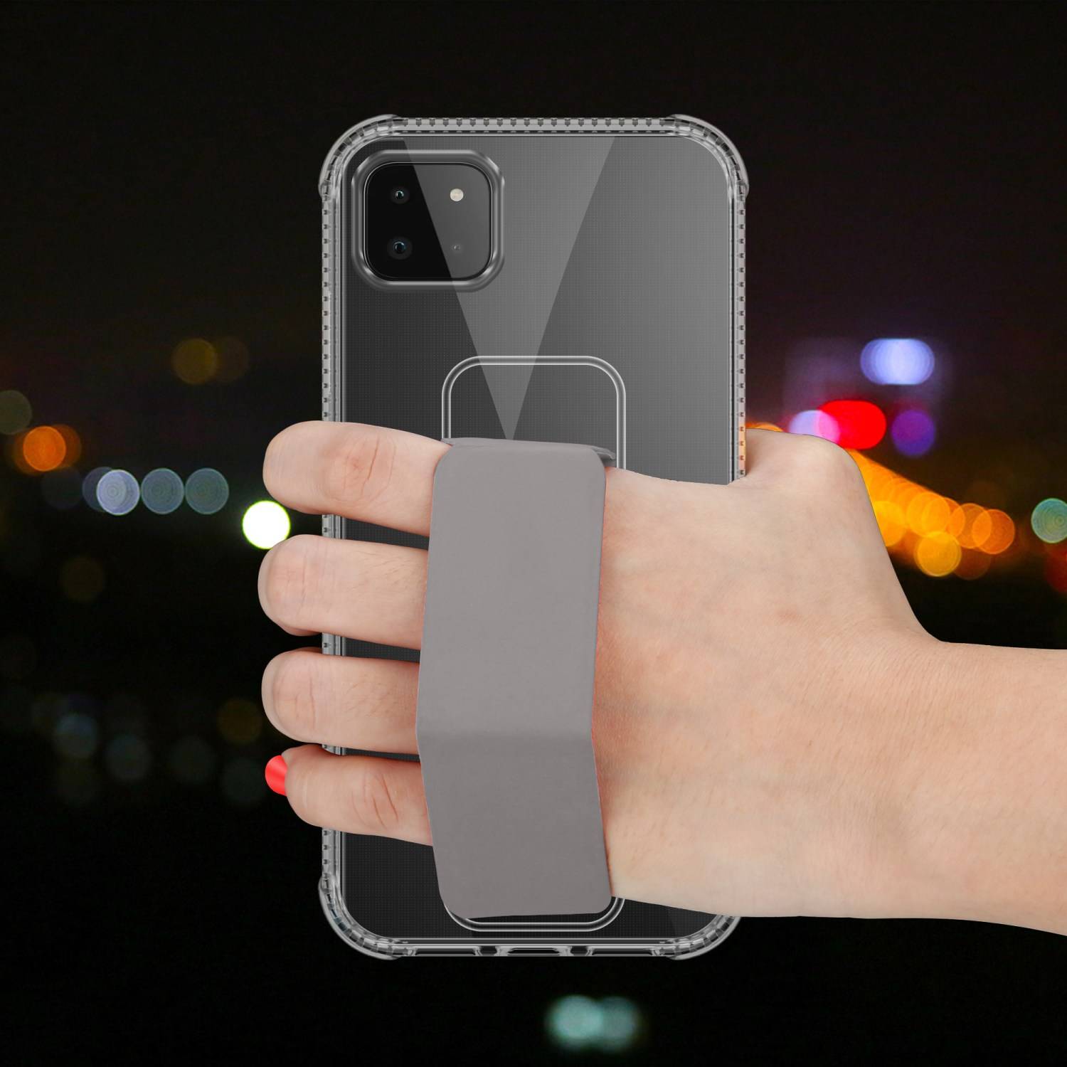 Cadorabo Schutzhülle für Samsung Galaxy A22 5G Hülle in Grau Etui TPU Silikon Case Cover Standfunktion