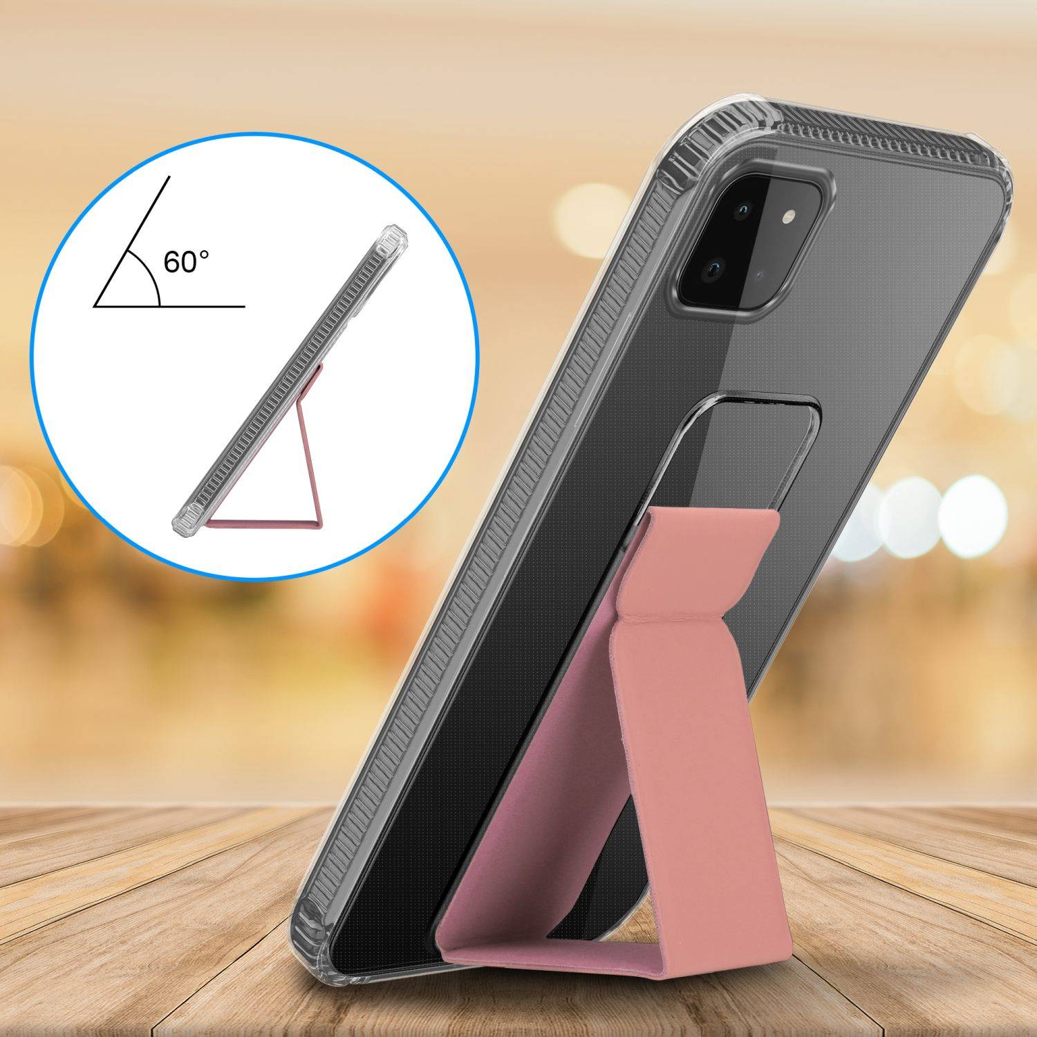 Cadorabo Schutzhülle für Samsung Galaxy A22 5G Hülle in Rosa Etui TPU Silikon Case Cover Standfunktion