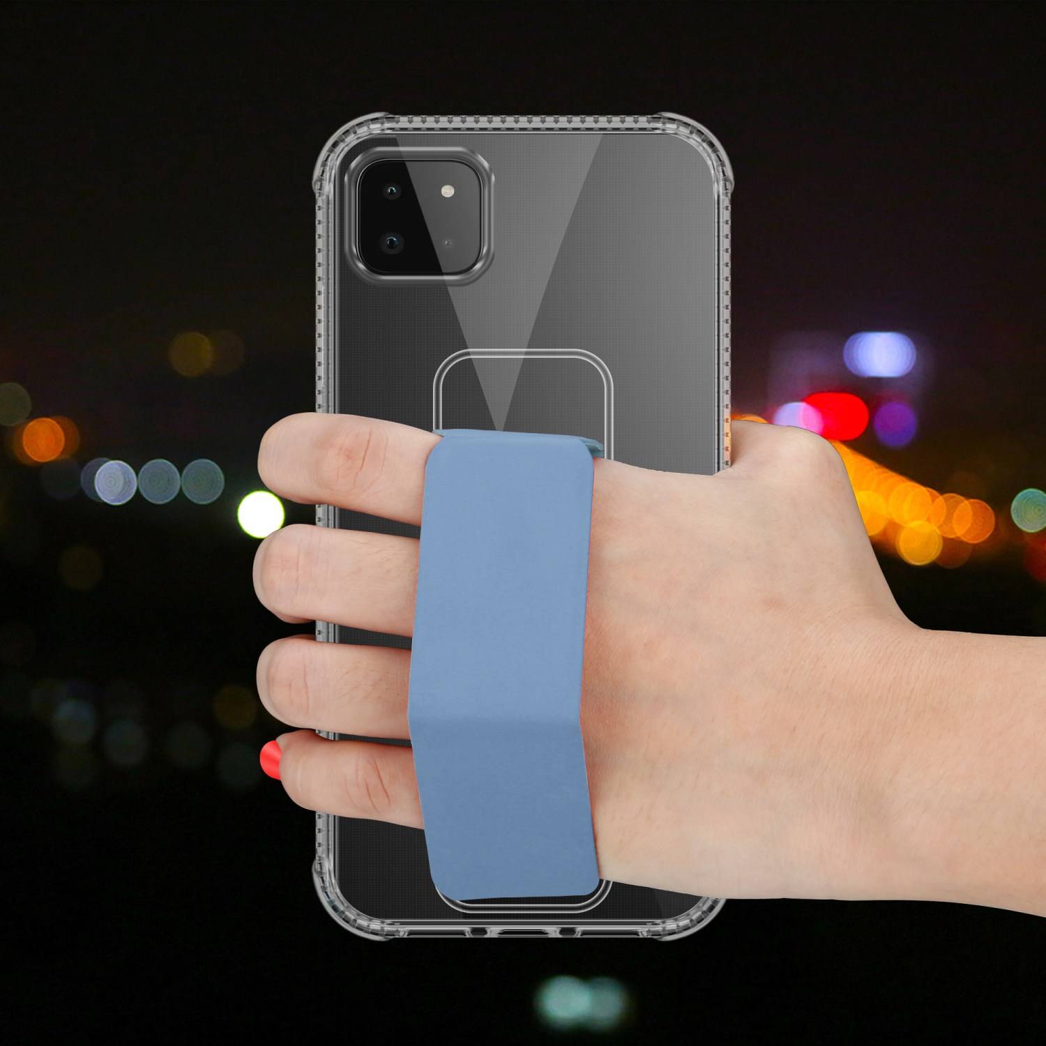 Cadorabo Schutzhülle für Samsung Galaxy A22 5G Hülle in Blau Etui TPU Silikon Case Cover Standfunktion