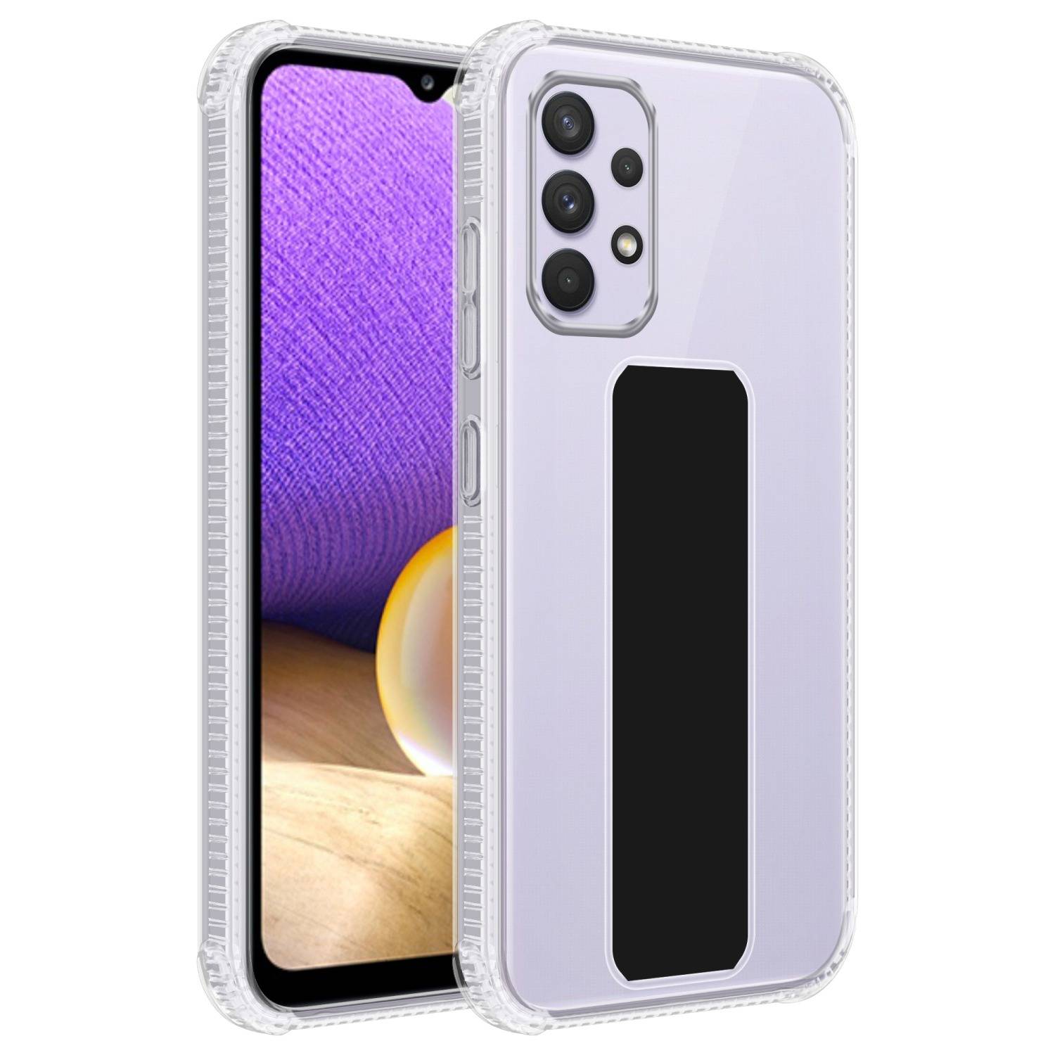 Cadorabo Schutzhülle für Samsung Galaxy A33 5G Hülle in Schwarz Etui TPU Silikon Case Cover Standfunktion