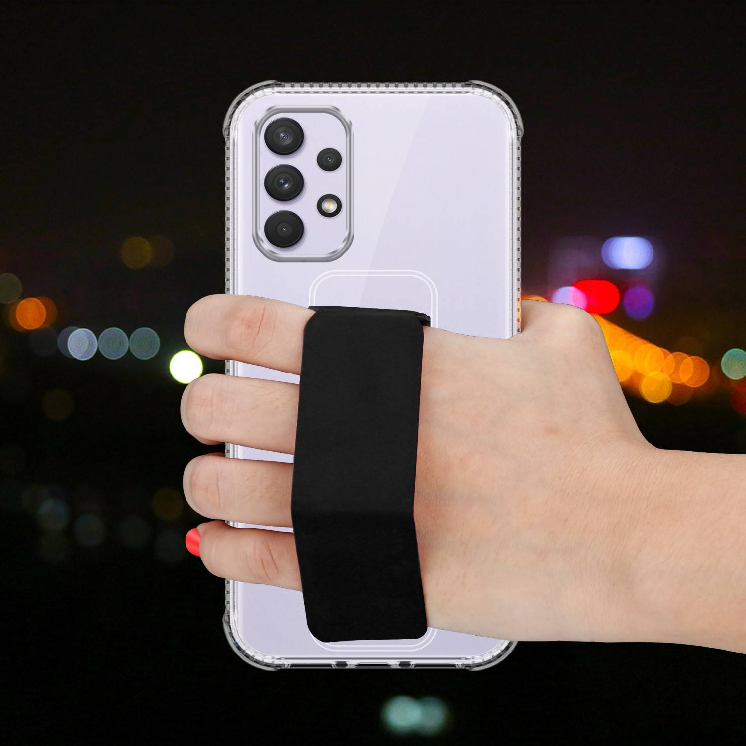 Cadorabo Schutzhülle für Samsung Galaxy A33 5G Hülle in Schwarz Etui TPU Silikon Case Cover Standfunktion