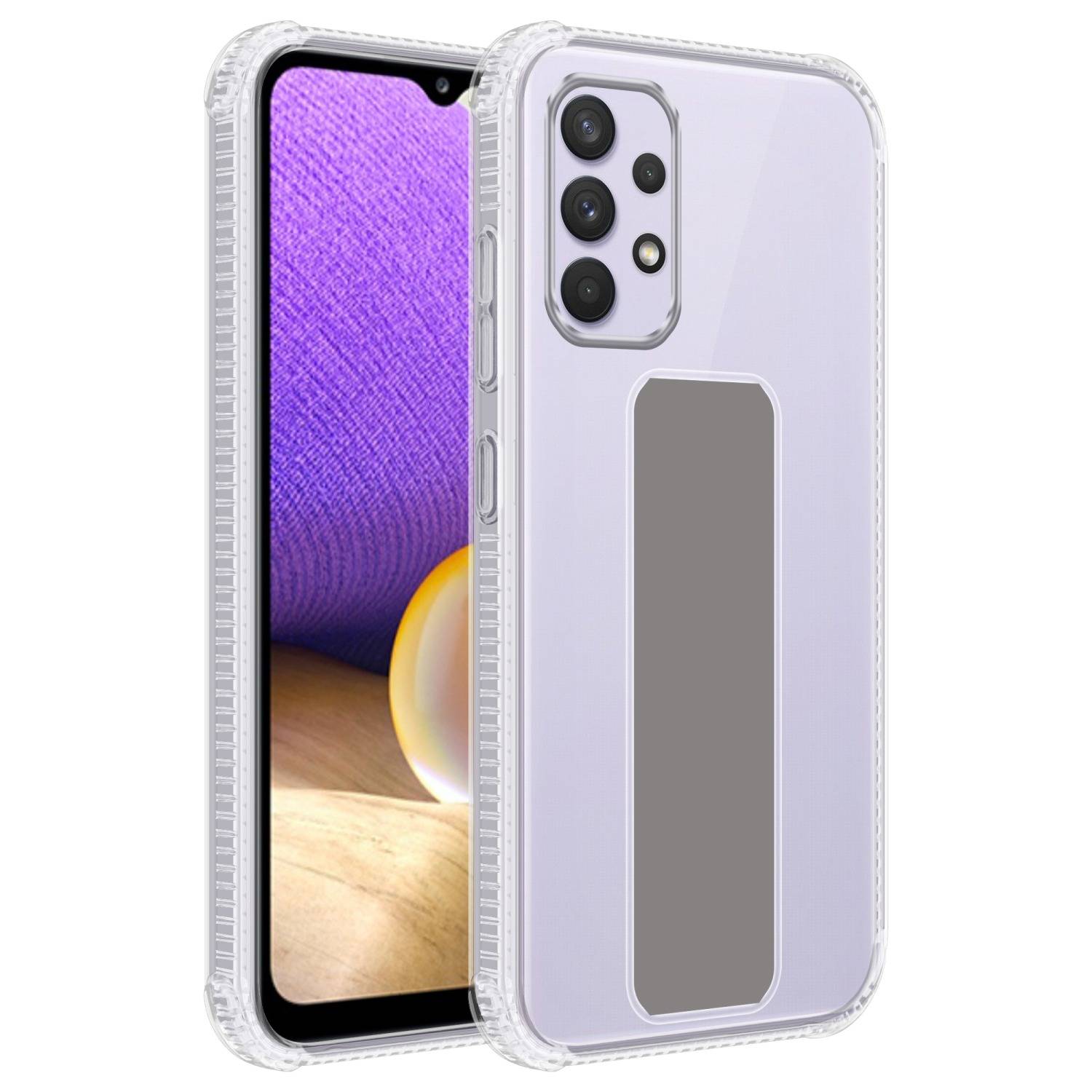Cadorabo Schutzhülle für Samsung Galaxy A33 5G Hülle in Grau Etui TPU Silikon Case Cover Standfunktion