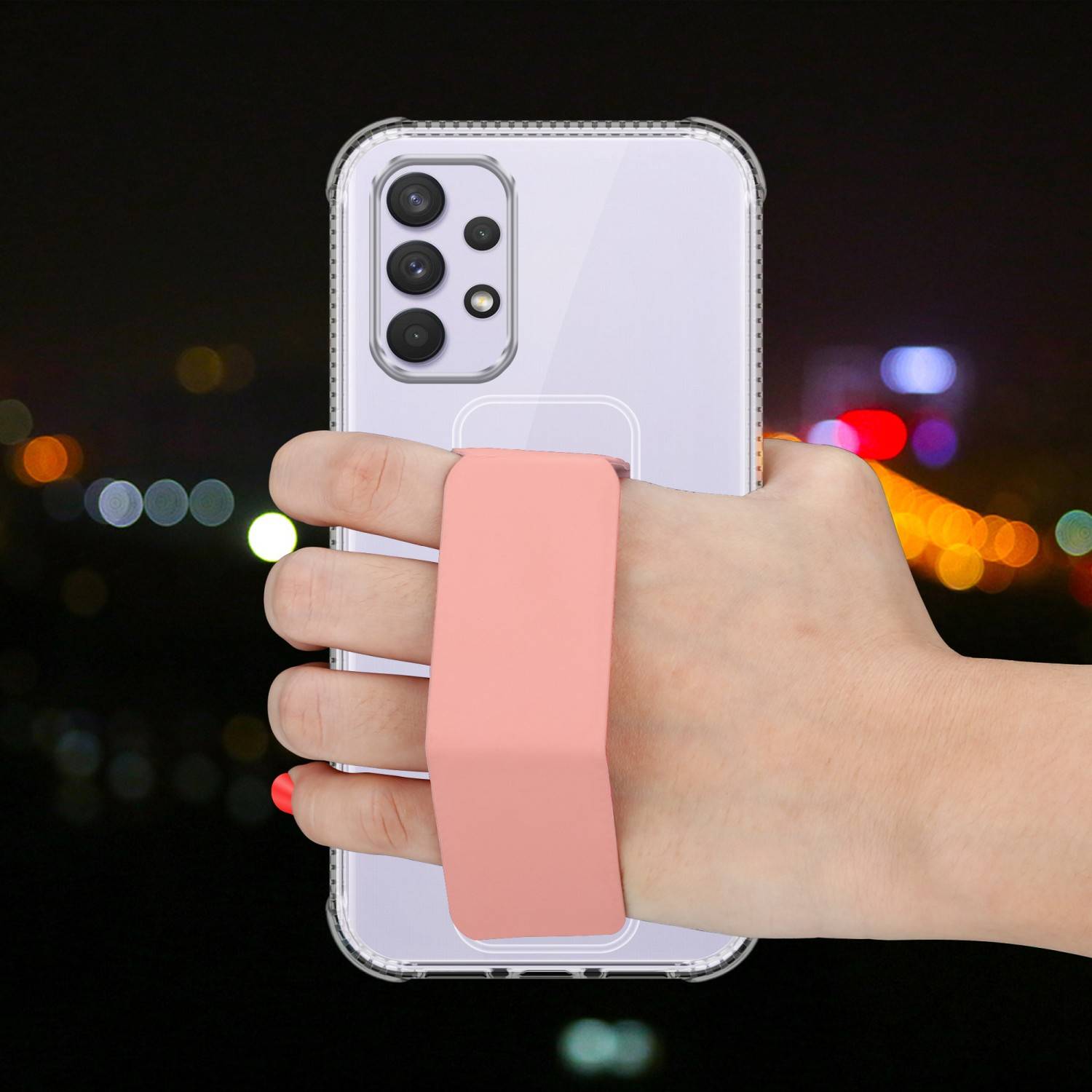 Cadorabo Schutzhülle für Samsung Galaxy A33 5G Hülle in Rosa Etui TPU Silikon Case Cover Standfunktion