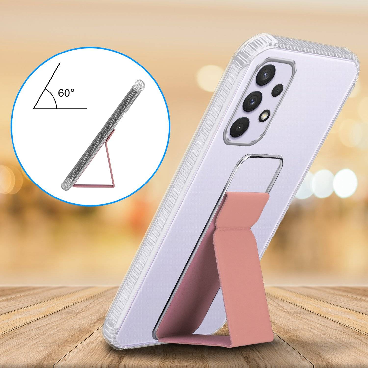 Cadorabo Schutzhülle für Samsung Galaxy A33 5G Hülle in Rosa Etui TPU Silikon Case Cover Standfunktion