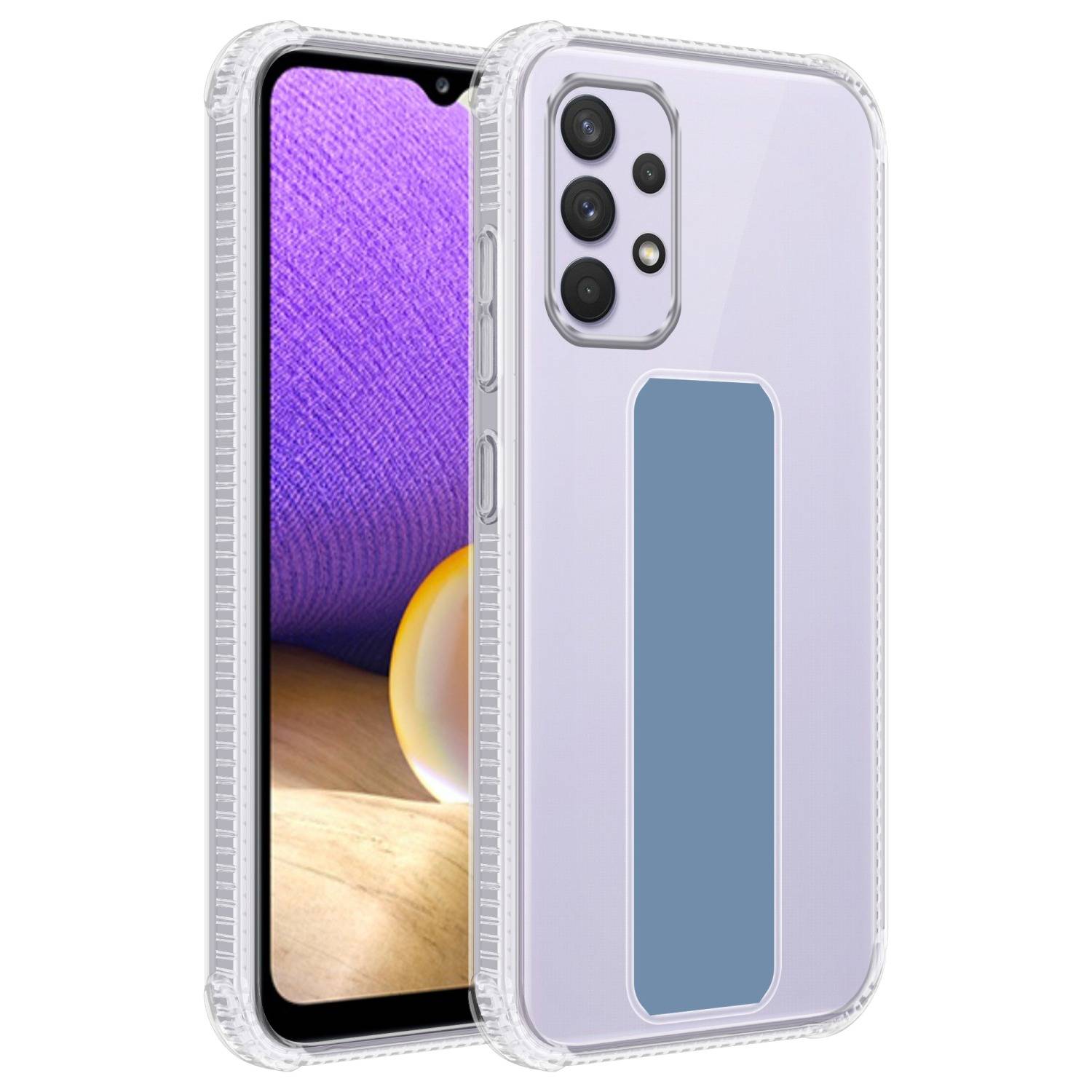 Cadorabo Schutzhülle für Samsung Galaxy A33 5G Hülle in Blau Etui TPU Silikon Case Cover Standfunktion