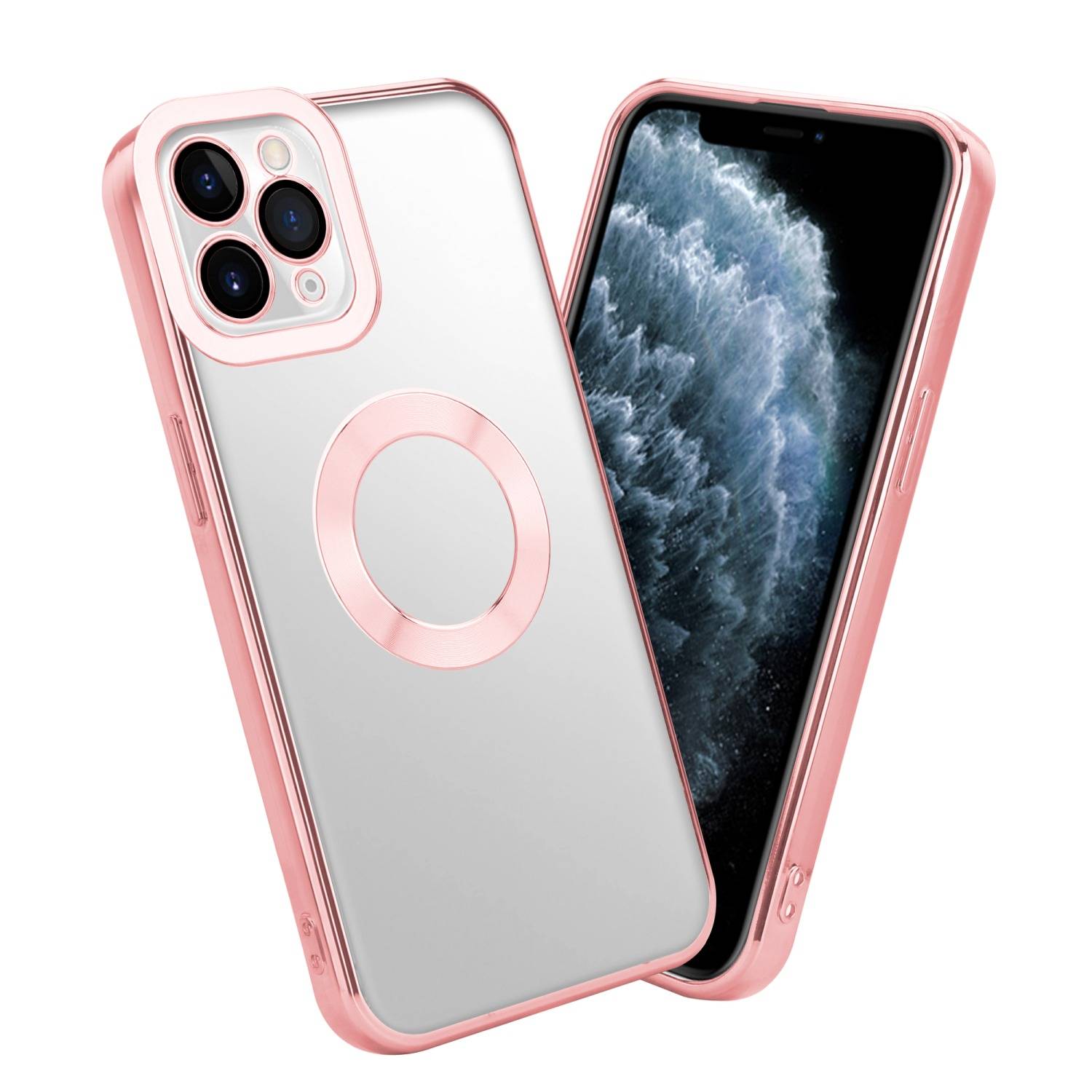 Cadorabo Schutzhülle für Apple iPhone 11 PRO Hülle in Transparent Handy Case Cover TPU Etui Chrome