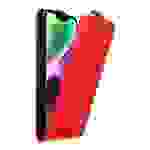 Cadorabo Hülle für Apple iPhone 14 PLUS Schutz Hülle in Rot Flip Etui Handyhülle Case Cover