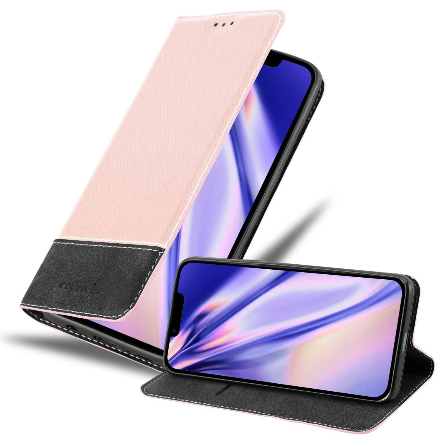 Cadorabo Hülle für Apple iPhone 14 PLUS Schutzhülle in Rosa SHandyhülle Book Case Etui Kunstleder