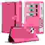 Cadorabo Hülle für Apple iPhone 14 PLUS Schutz Hülle in Pink Handyhülle Etui Case Cover Magnetverschluss
