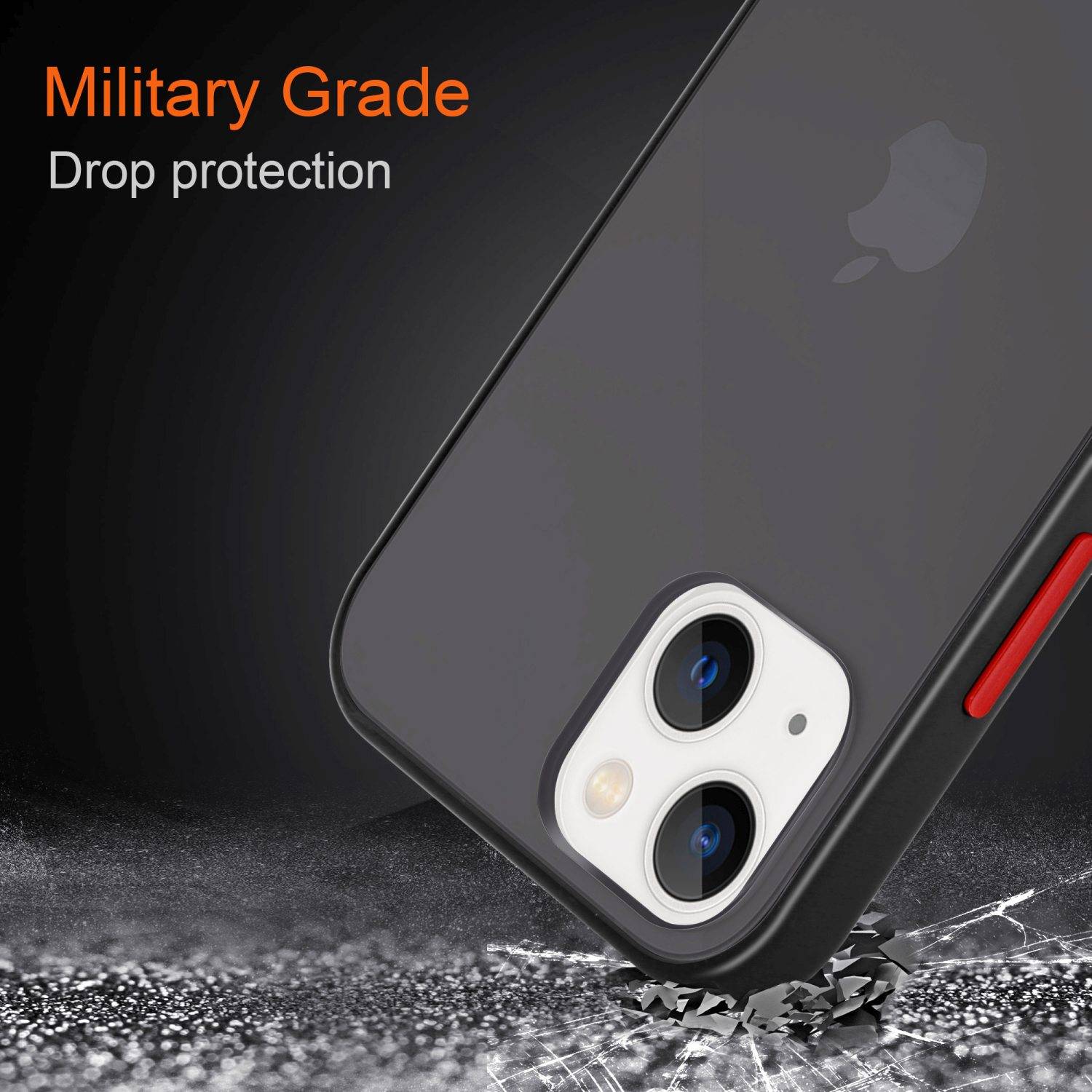 Cadorabo Hülle für Apple iPhone 14 Schutz Hülle in Transparent Handyhülle Hybrid Schutzhülle Etui TPU Silikon