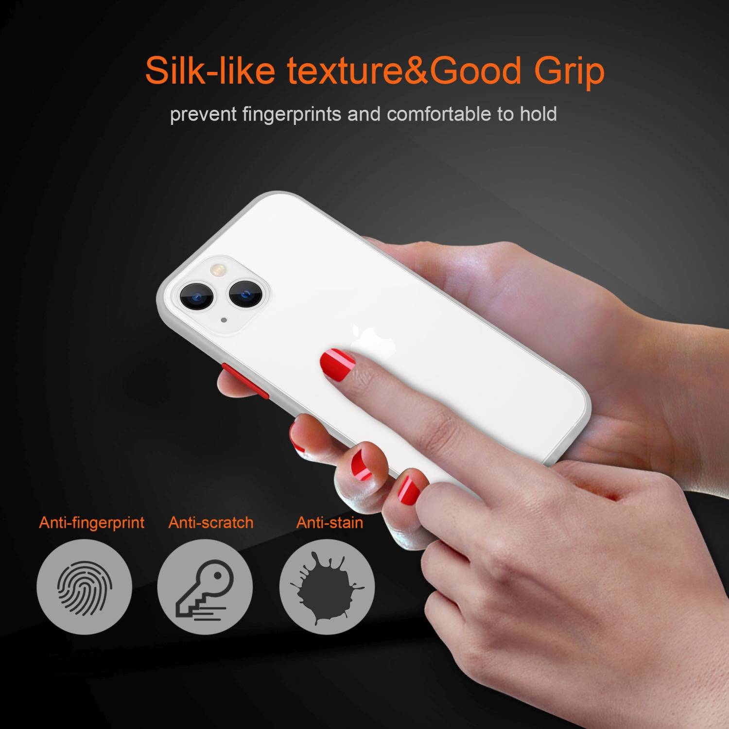 Cadorabo Hülle für Apple iPhone 14 Schutz Hülle in Transparent Handyhülle Hybrid Schutzhülle Etui TPU Silikon