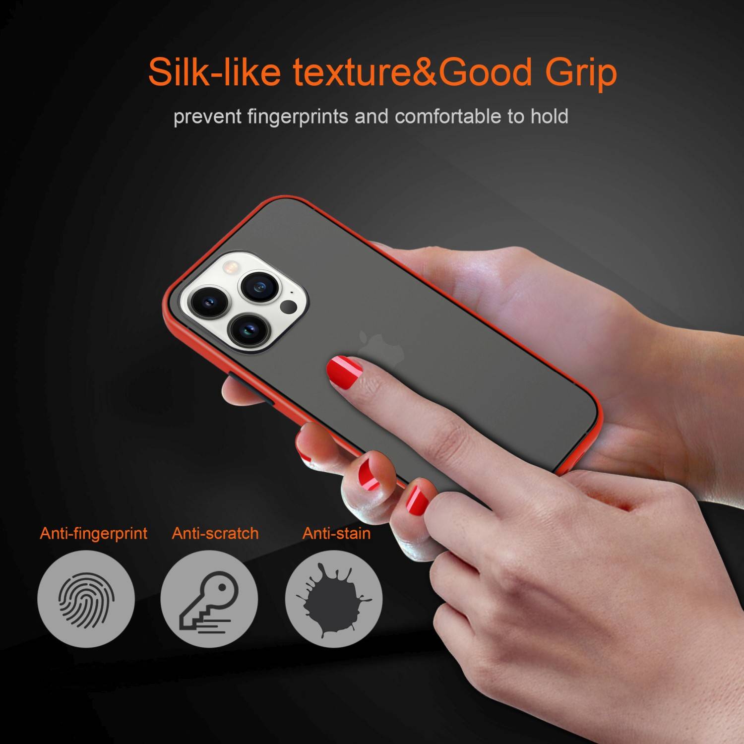 Cadorabo Hülle für Apple iPhone 14 PRO Schutz Hülle in Transparent Handyhülle Hybrid Schutzhülle Etui TPU Silikon