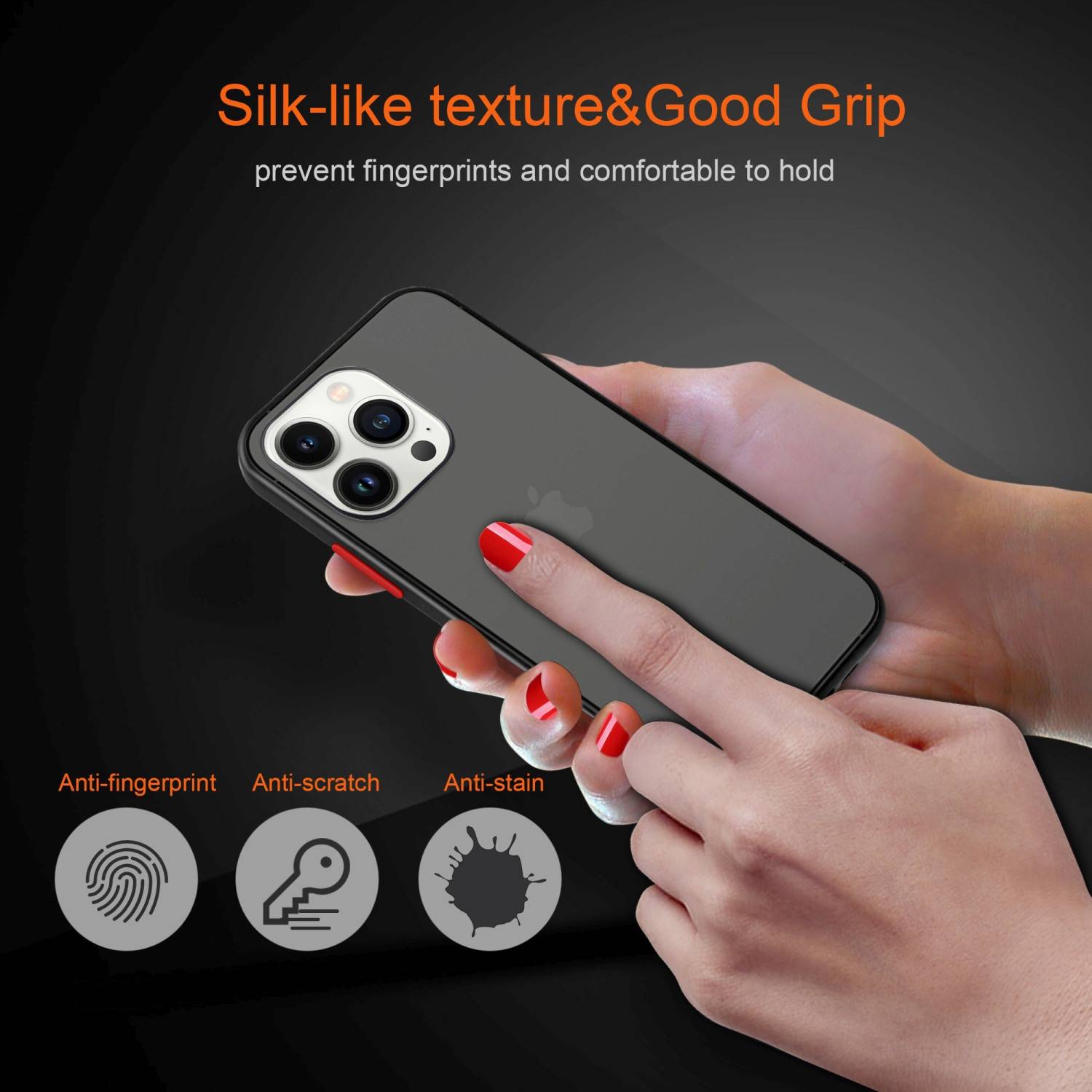 Cadorabo Hülle für Apple iPhone 14 PRO MAX Schutz Hülle in Transparent Handyhülle Hybrid Schutzhülle Etui TPU Silikon