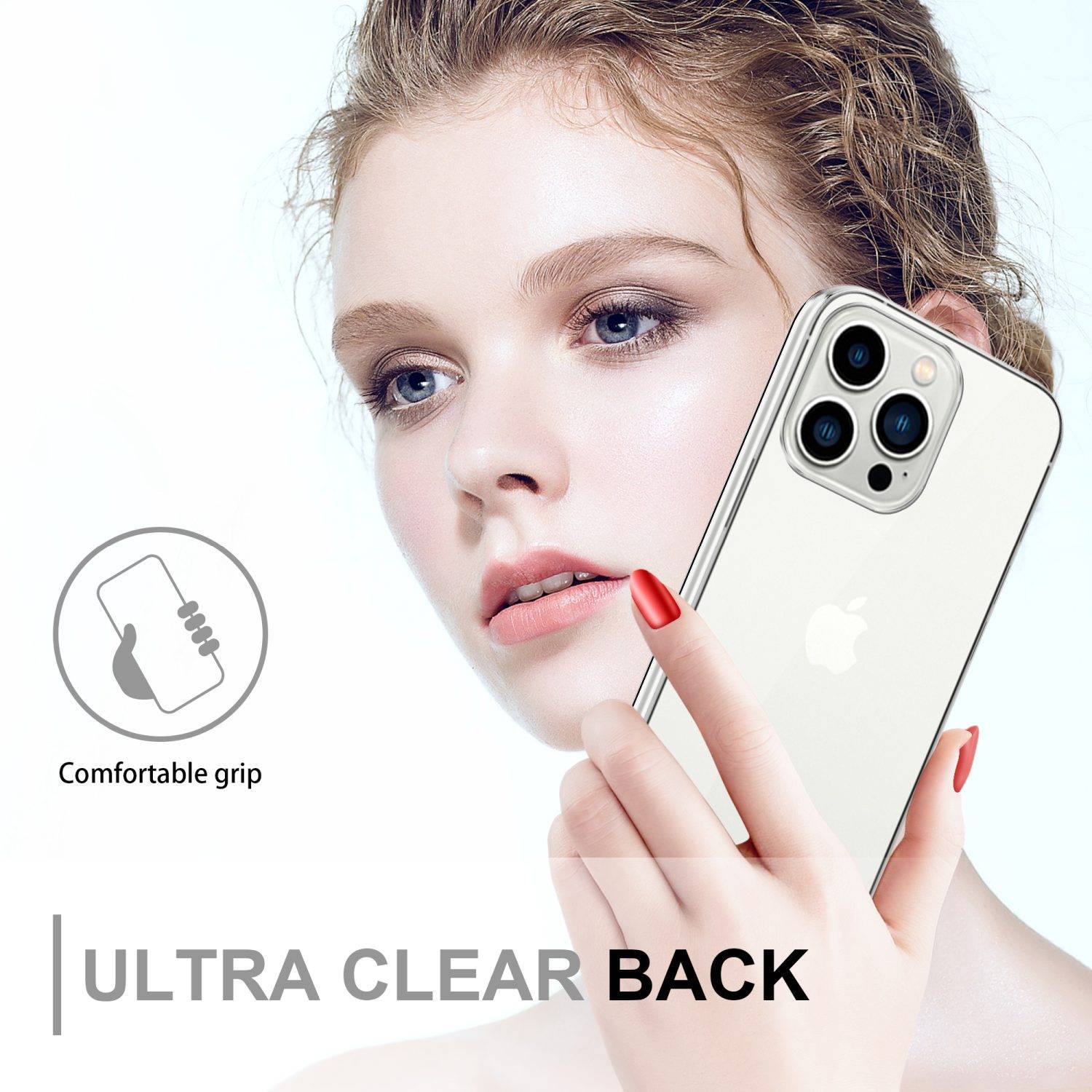 Cadorabo Schutzhülle für Apple iPhone 14 PRO Hülle in Transparent 360° Etui Full Body Handyhülle Cover Case