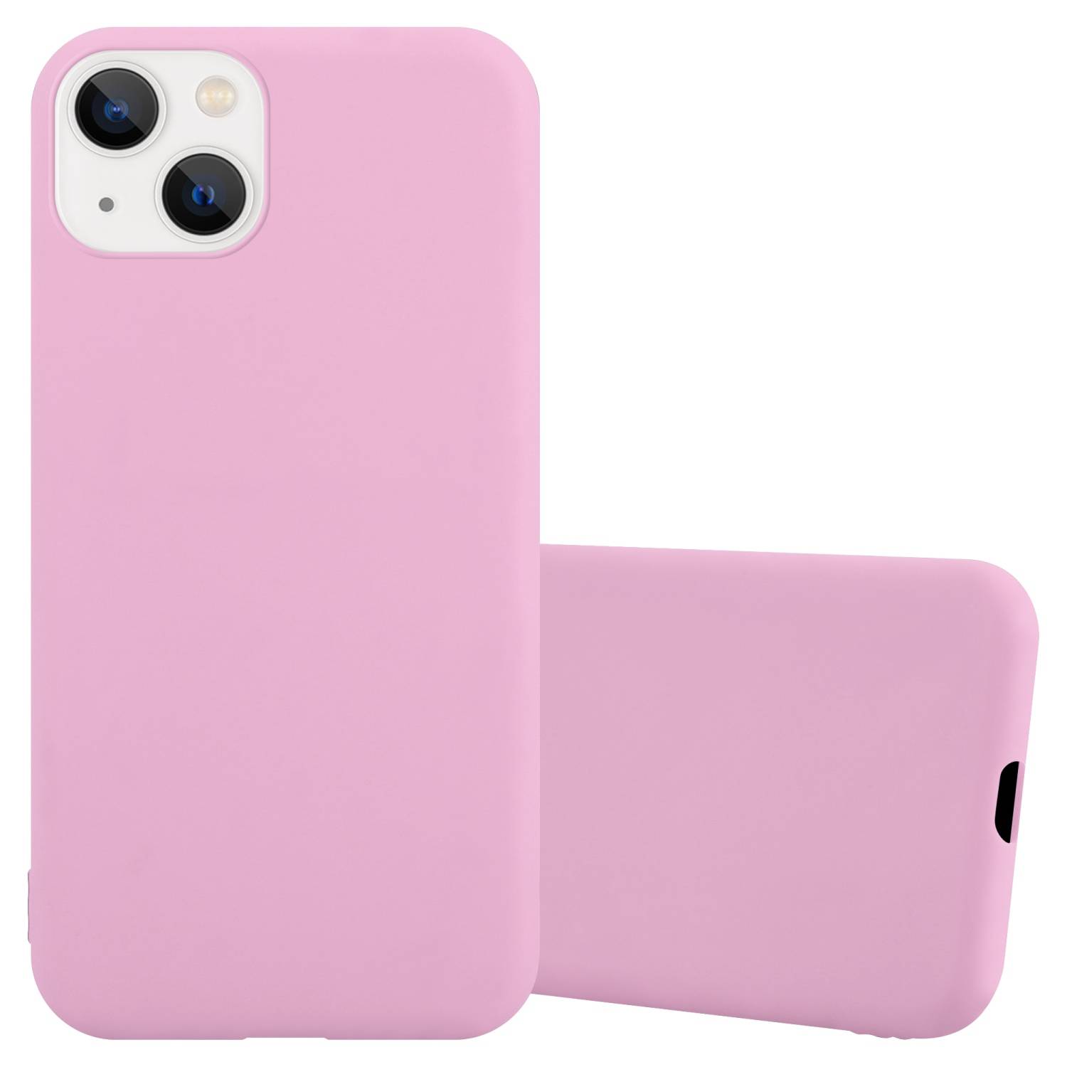 Cadorabo Hülle für Apple iPhone 14 Schutzhülle in Rosa Handyhülle TPU Silikon Etui Case Cover