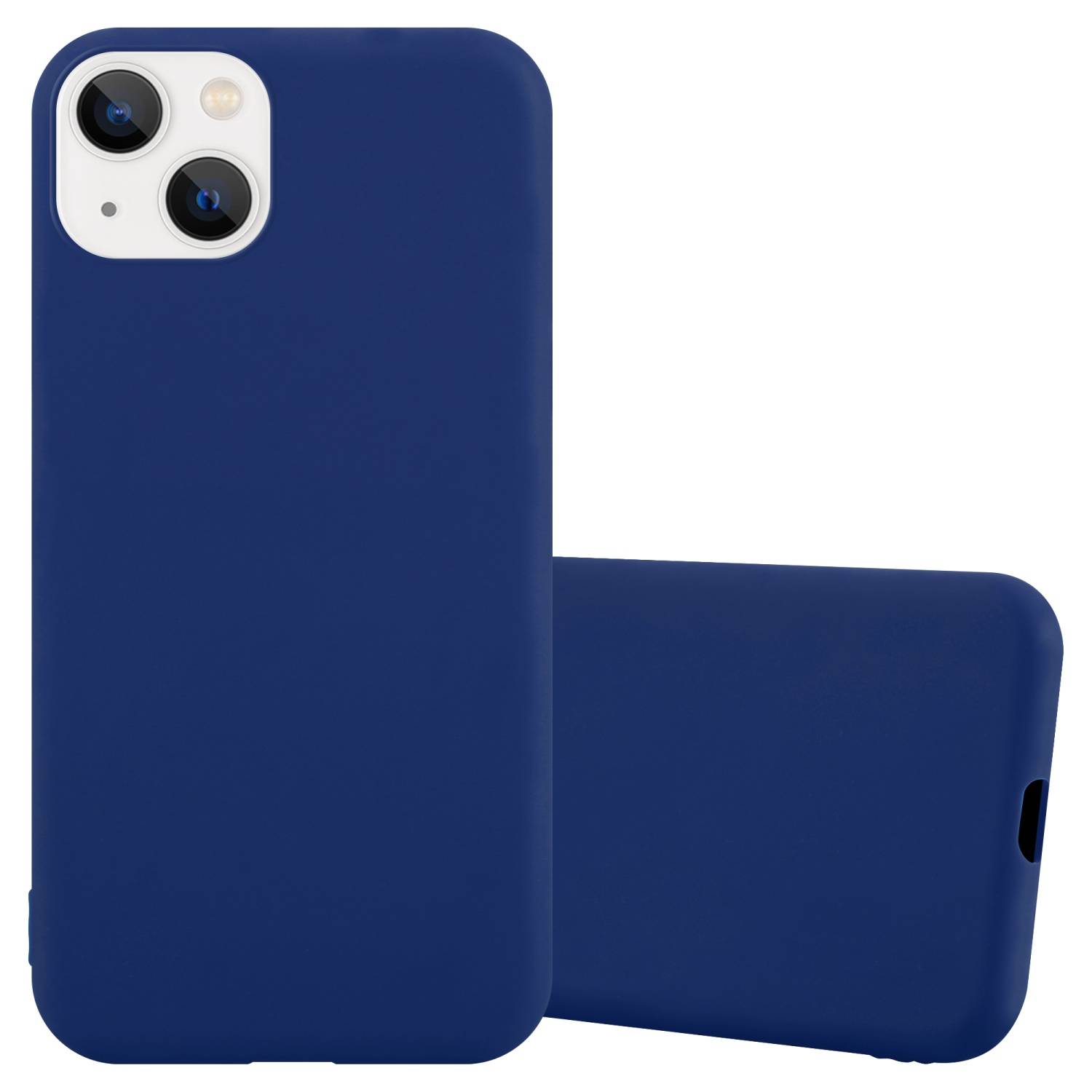 Cadorabo Hülle für Apple iPhone 14 PLUS Schutzhülle in Blau Handyhülle TPU Silikon Etui Case Cover