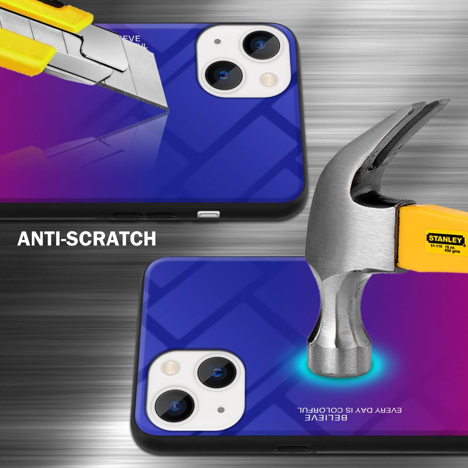 Cadorabo Hülle für Apple iPhone 14 PLUS Schutz Hülle in Schwarz Handyhülle TPU Etui Cover Case Tempered Glas