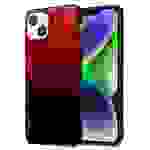 Cadorabo Hülle für Apple iPhone 14 PLUS Schutz Hülle in Schwarz Handyhülle TPU Etui Cover Case Tempered Glas