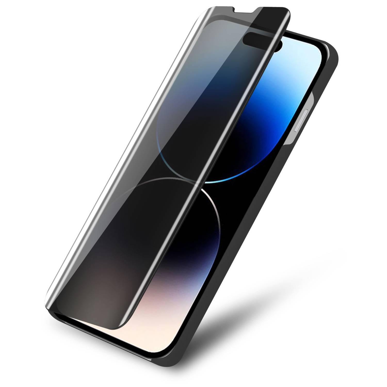 Cadorabo Handyhülle für Apple iPhone 14 PRO MAX in Silber Cover Backcover Schutzhülle Book Case Booklet