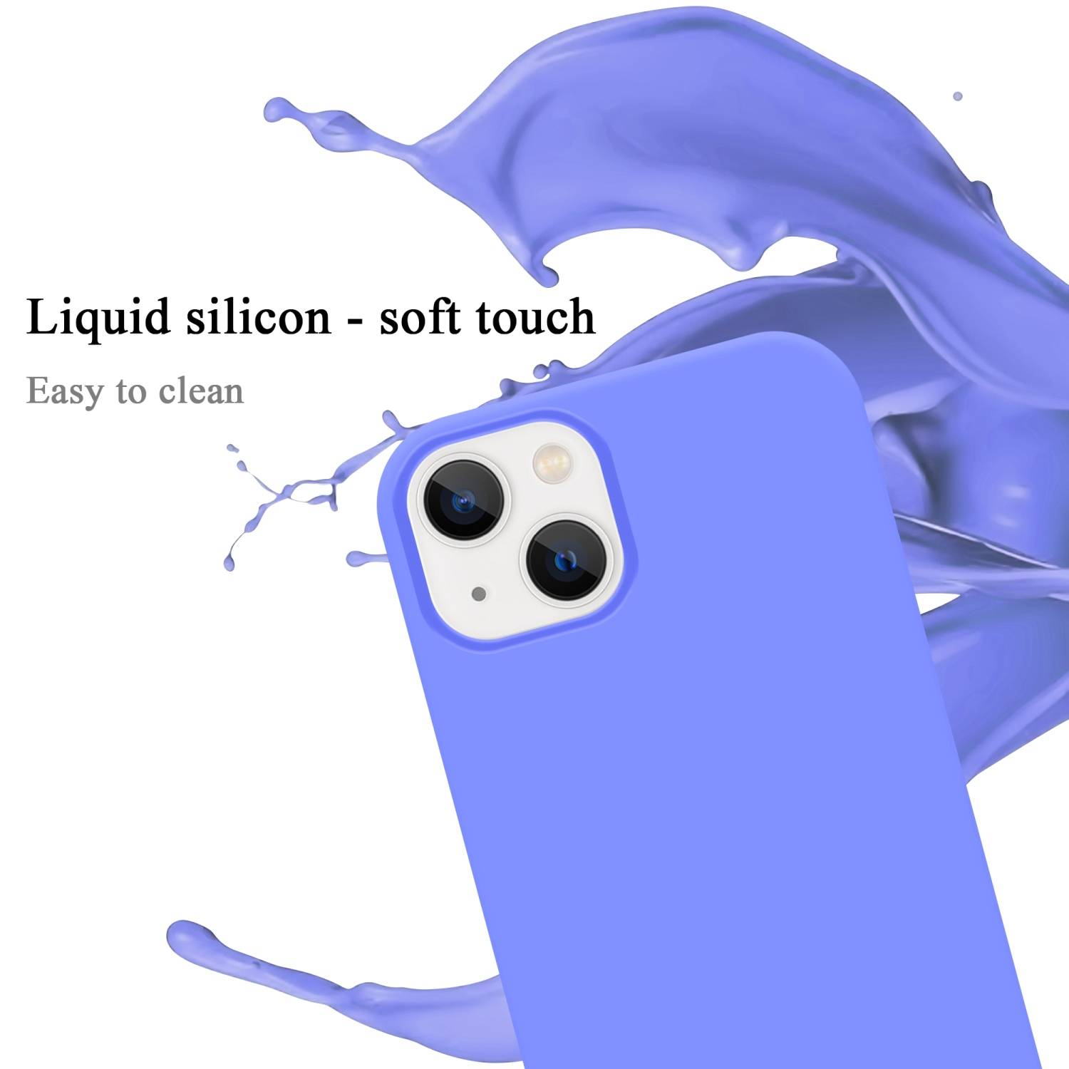 Cadorabo Schutzhülle für Apple iPhone 14 Hülle in Lila Handyhülle Case Cover TPU Etui
