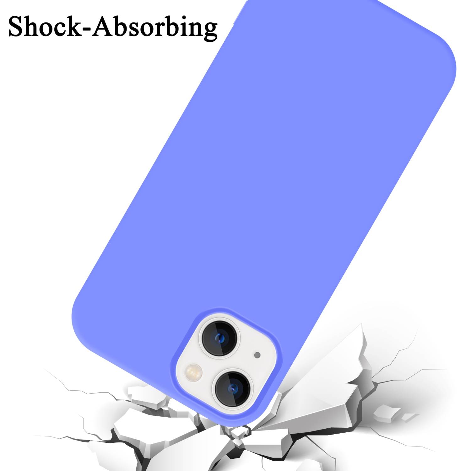 Cadorabo Schutzhülle für Apple iPhone 14 Hülle in Lila Handyhülle Case Cover TPU Etui