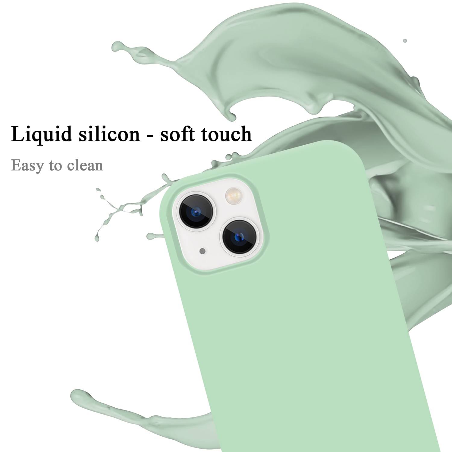 Cadorabo Schutzhülle für Apple iPhone 14 Hülle in Grün Handyhülle Case Cover TPU Etui