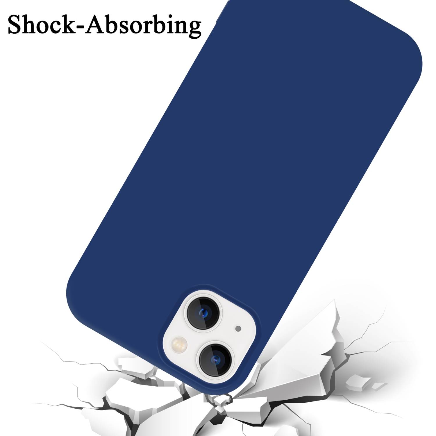 Cadorabo Schutzhülle für Apple iPhone 14 PLUS Hülle in Blau Handyhülle Case Cover TPU Etui