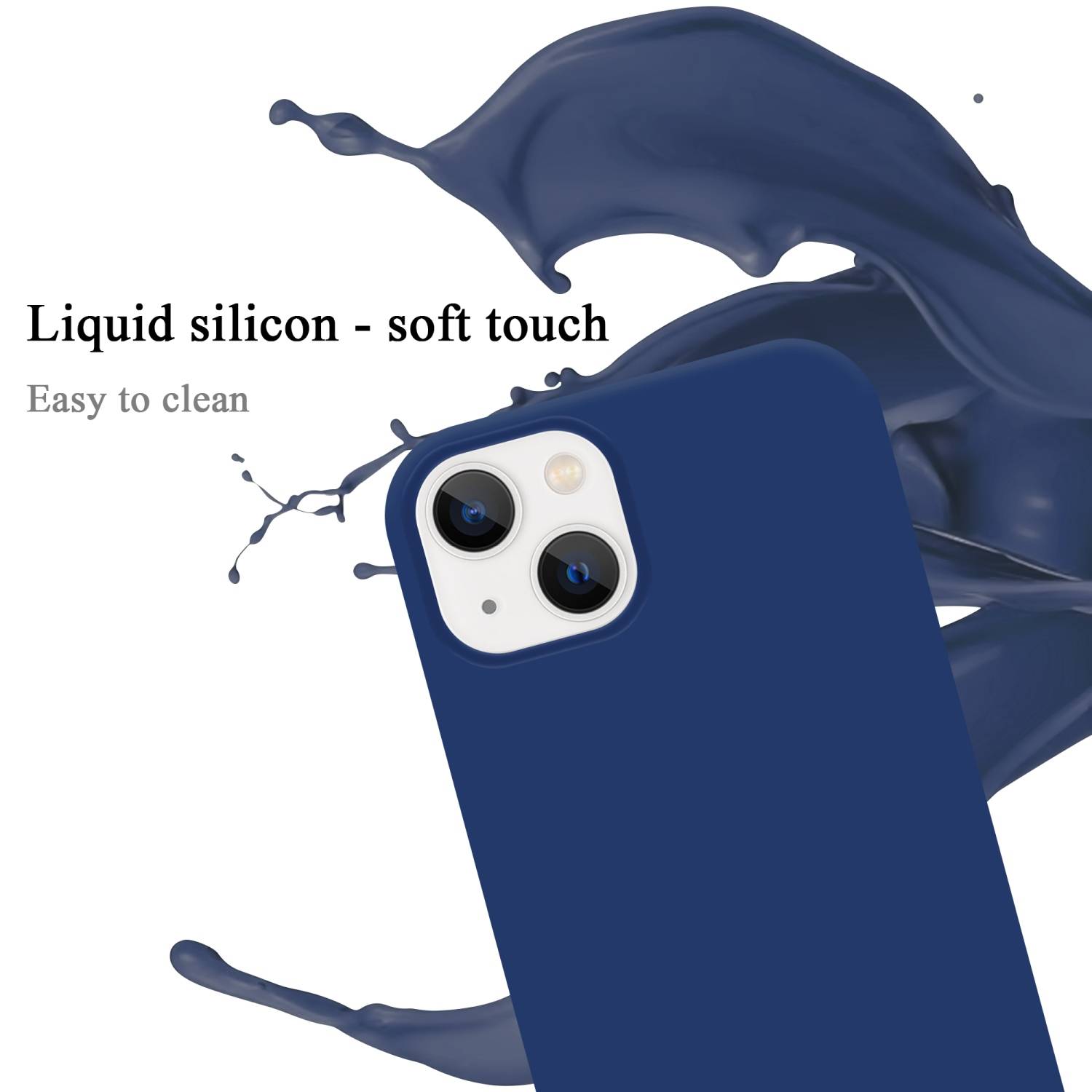 Cadorabo Schutzhülle für Apple iPhone 14 PLUS Hülle in Blau Handyhülle Case Cover TPU Etui