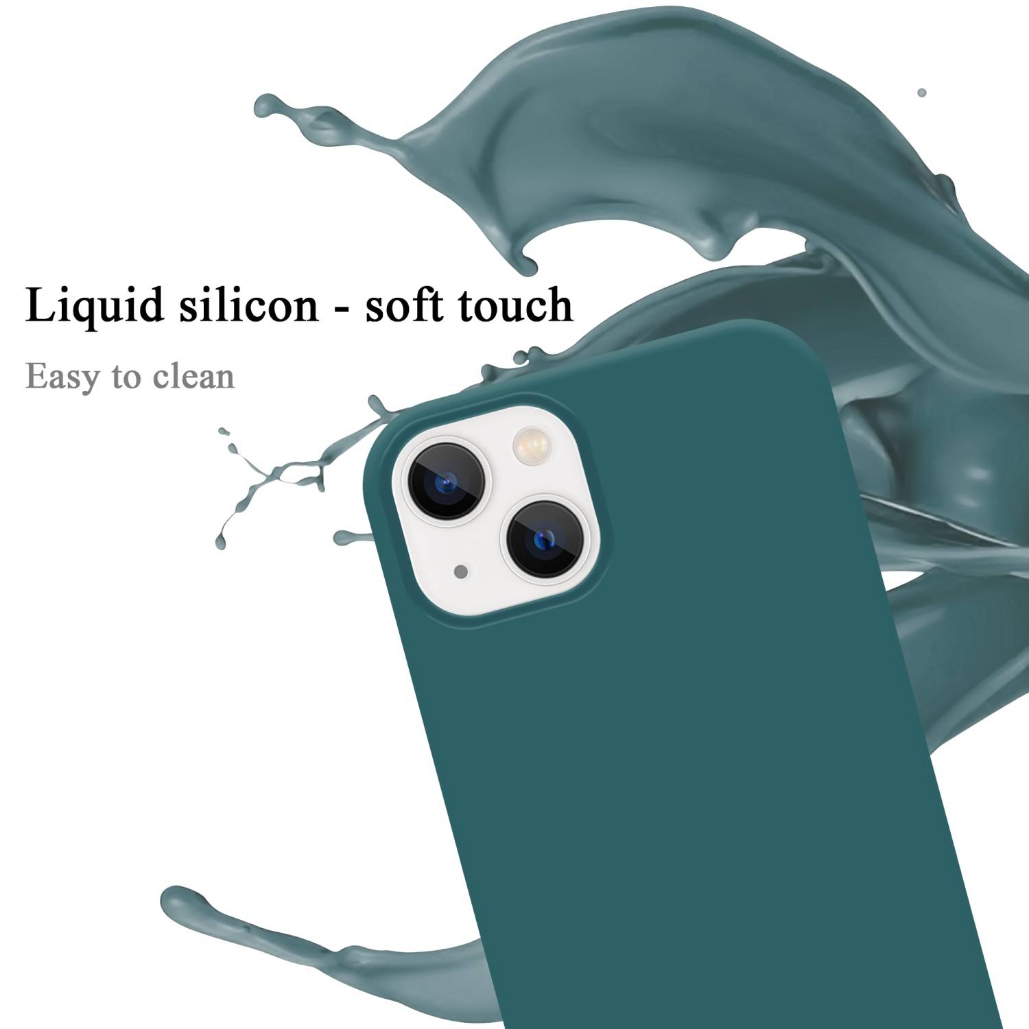 Cadorabo Schutzhülle für Apple iPhone 14 PLUS Hülle in Grün Handyhülle Case Cover TPU Etui