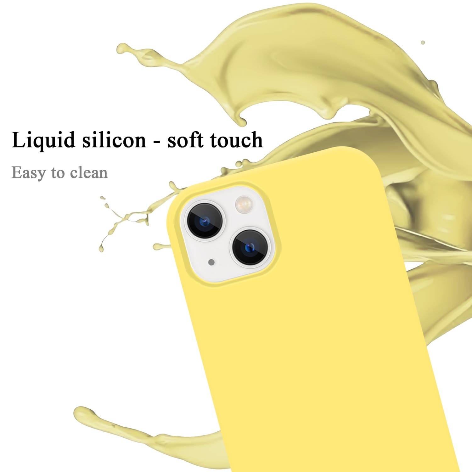 Cadorabo Schutzhülle für Apple iPhone 14 PLUS Hülle in Gelb Handyhülle Case Cover TPU Etui