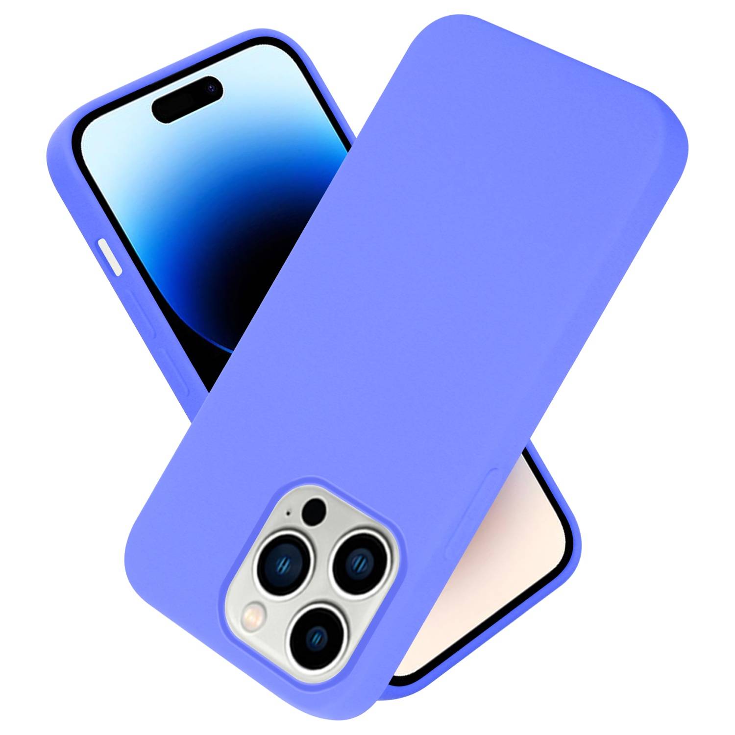 Cadorabo Schutzhülle für Apple iPhone 14 PRO MAX Hülle in Lila Handyhülle Case Cover TPU Etui