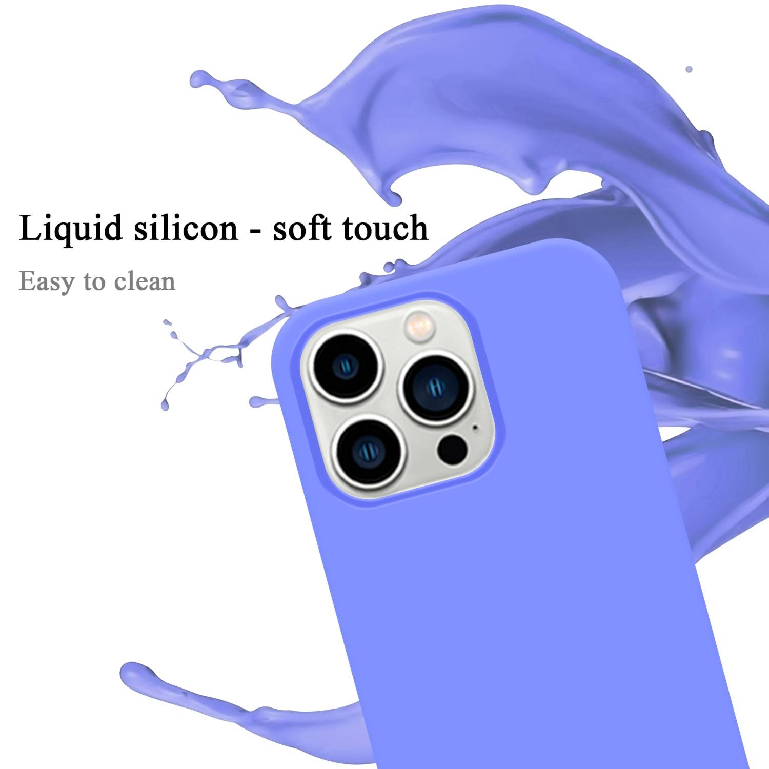 Cadorabo Schutzhülle für Apple iPhone 14 PRO MAX Hülle in Lila Handyhülle Case Cover TPU Etui