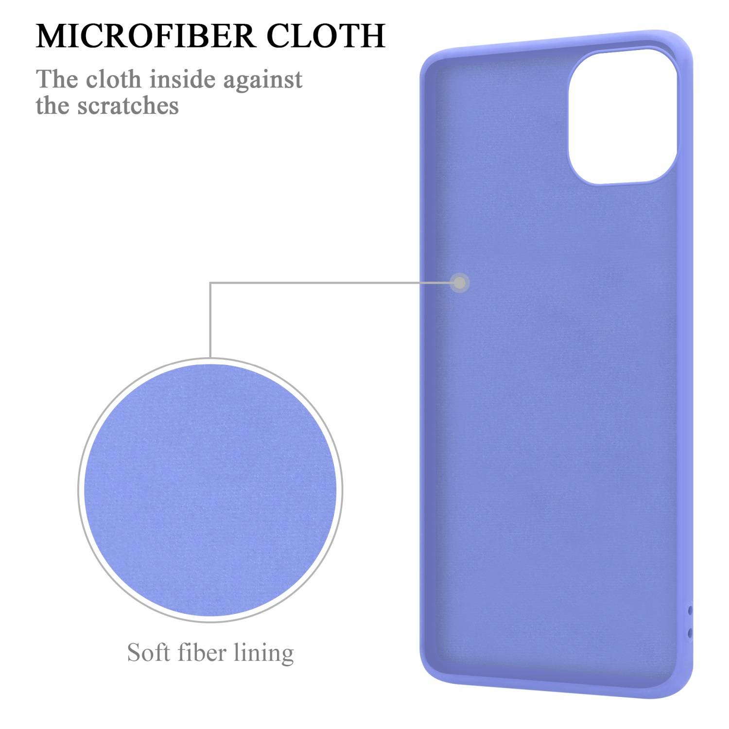 Cadorabo Hülle für Apple iPhone 14 Schutz Hülle in Lila Handyhülle TPU Etui Case Cover