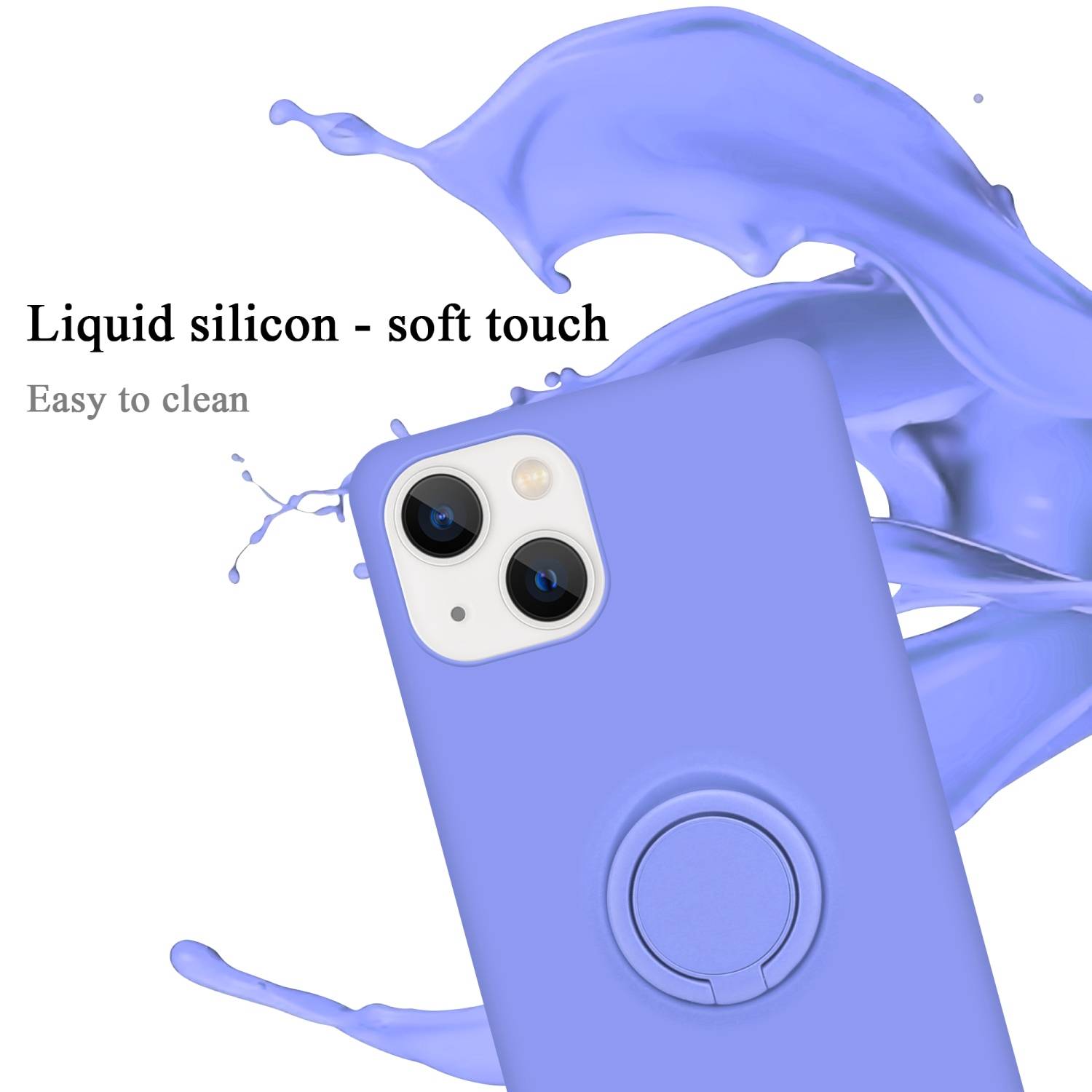 Cadorabo Hülle für Apple iPhone 14 Schutz Hülle in Lila Handyhülle TPU Etui Case Cover