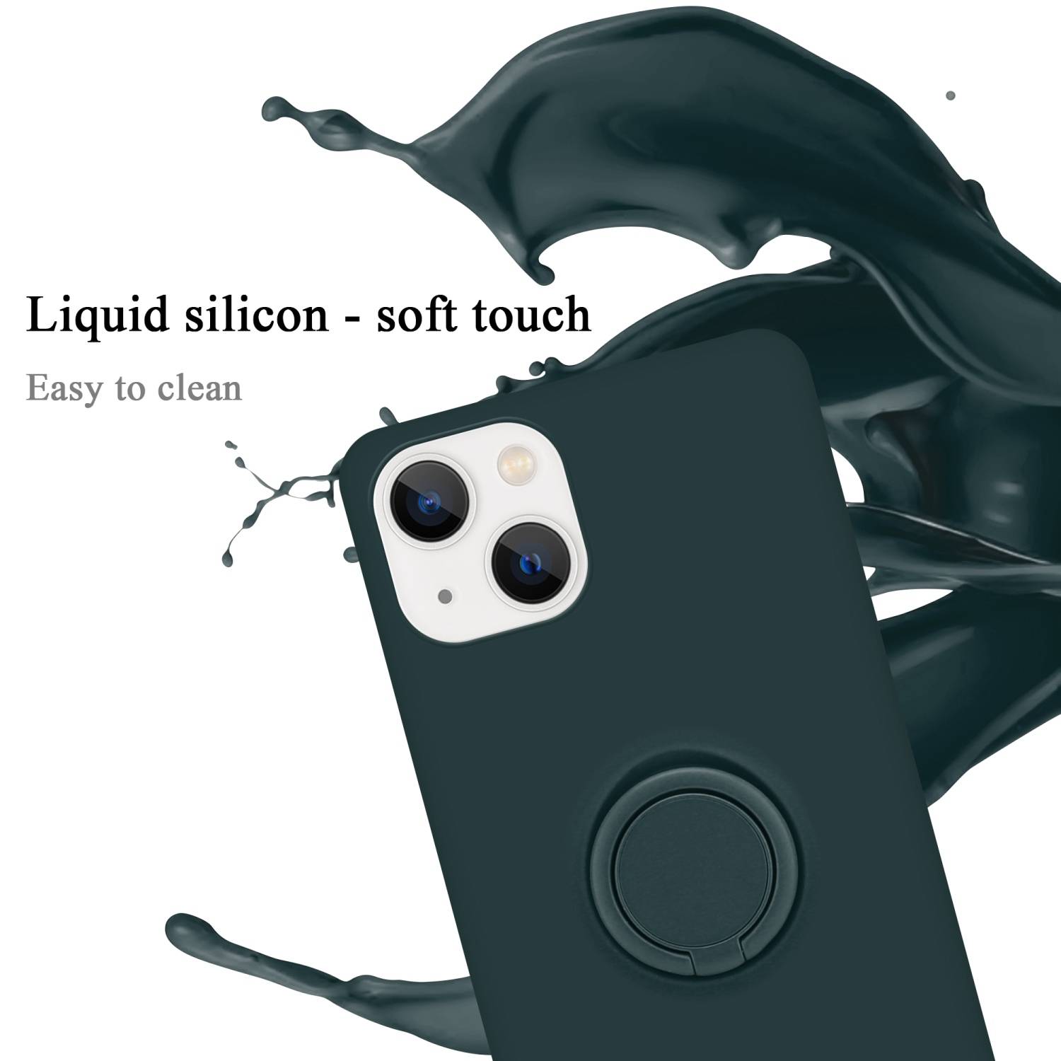 Cadorabo Hülle für Apple iPhone 14 PLUS Schutz Hülle in Grün Handyhülle TPU Etui Case Cover