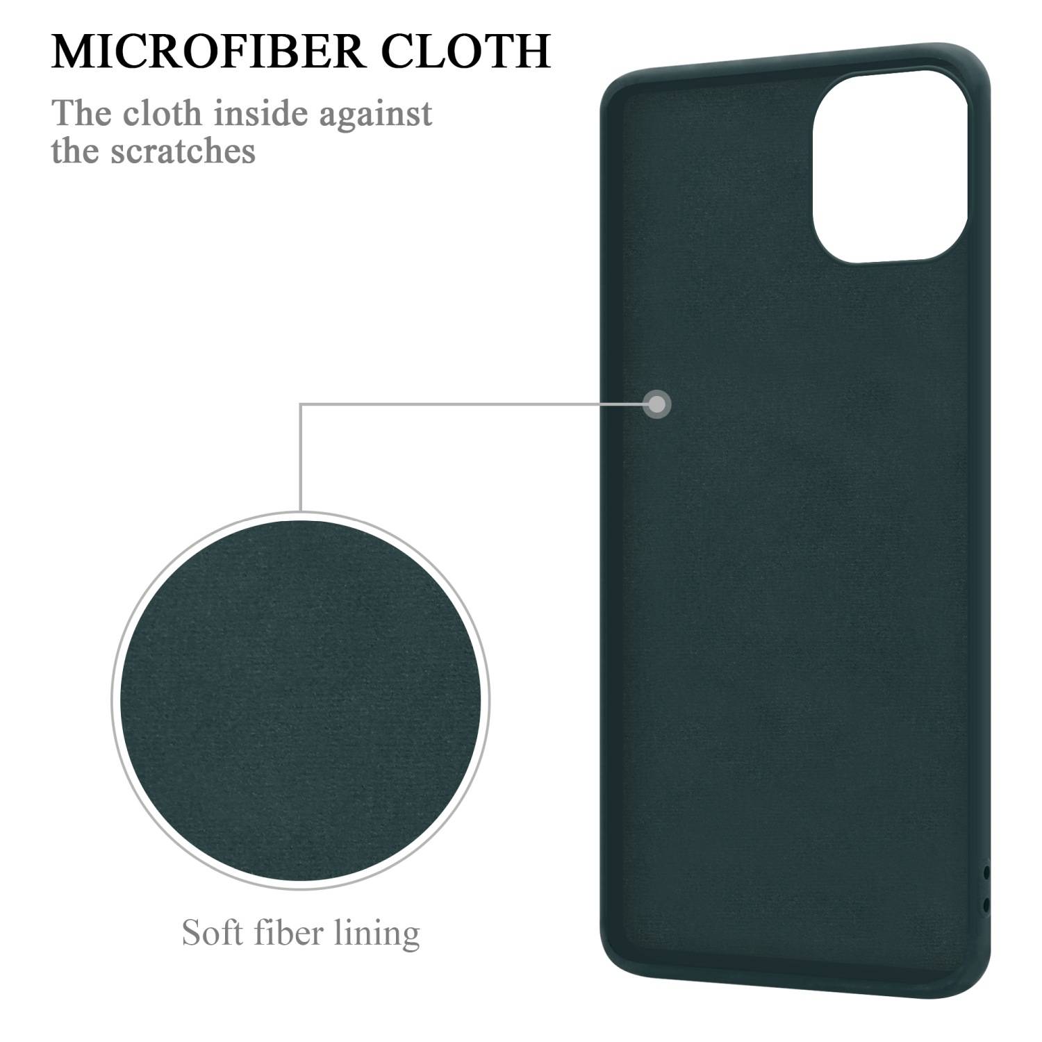 Cadorabo Hülle für Apple iPhone 14 PLUS Schutz Hülle in Grün Handyhülle TPU Etui Case Cover