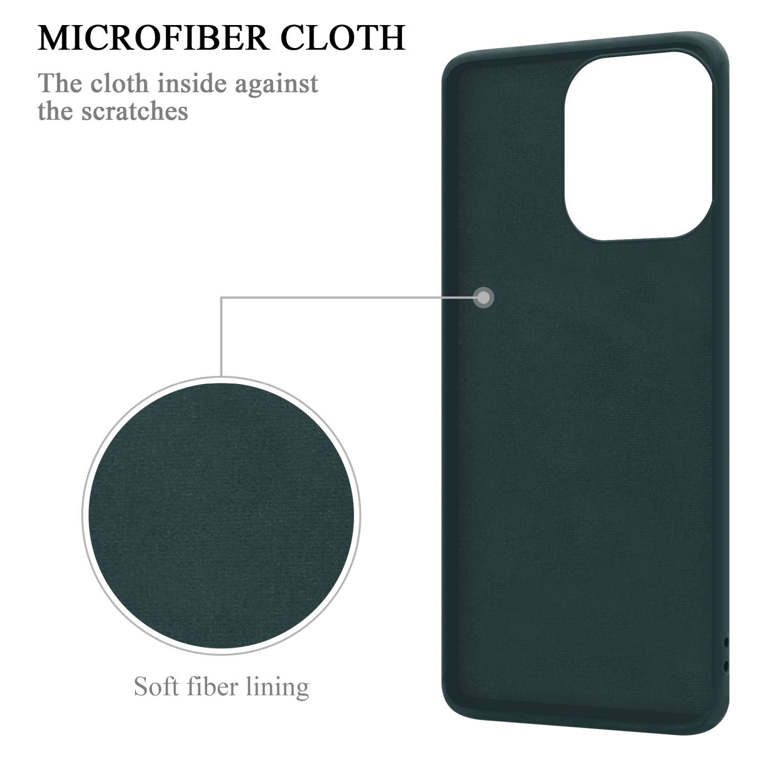 Cadorabo Hülle für Apple iPhone 14 PRO MAX Schutz Hülle in Grün Handyhülle TPU Etui Case Cover