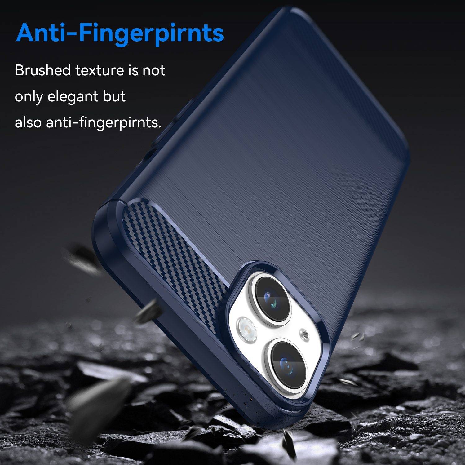 Cadorabo Hülle für Apple iPhone 14 in Blau Schutzhülle TPU Case Cover Etui Handyhülle