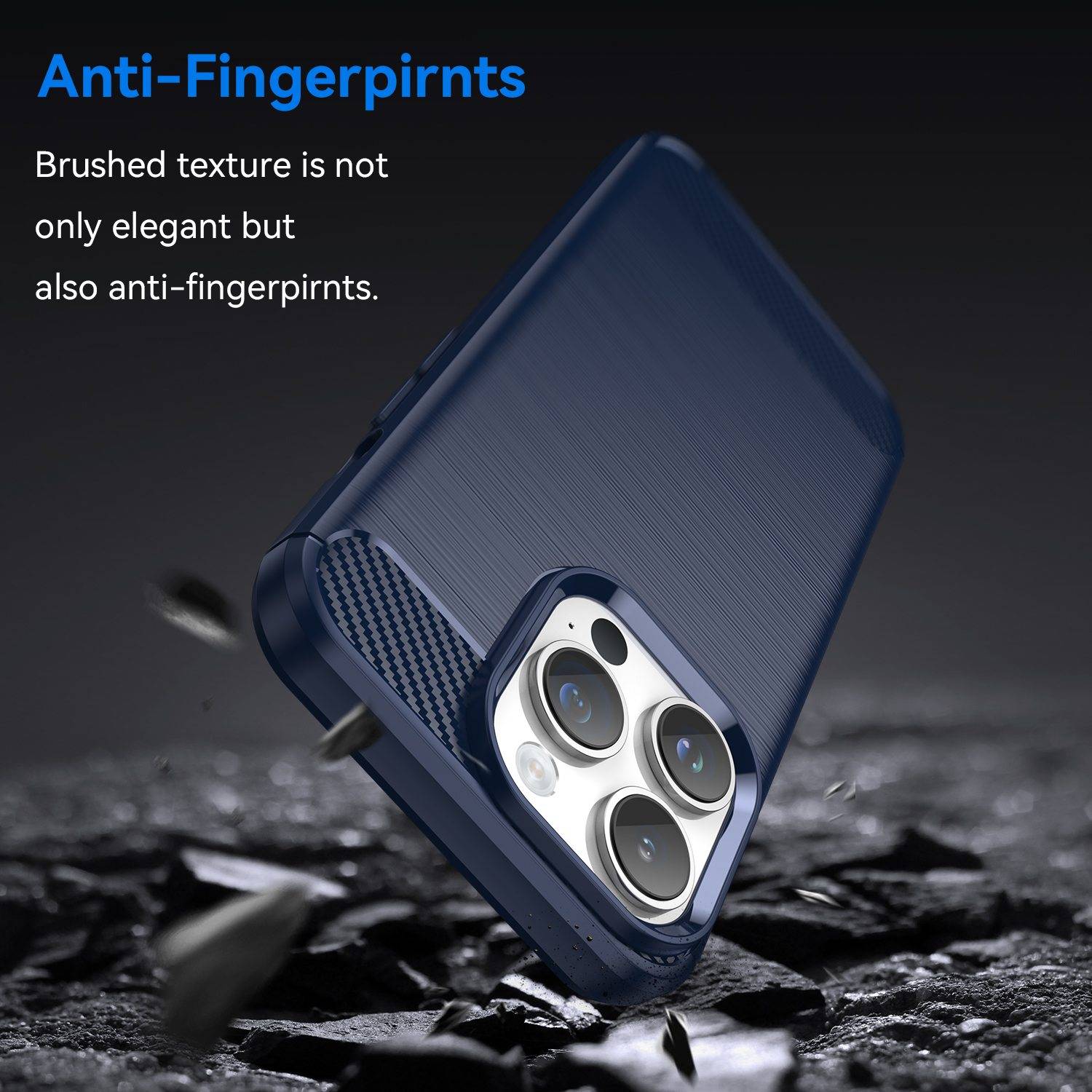Cadorabo Hülle für Apple iPhone 14 PRO in Blau Schutzhülle TPU Case Cover Etui Handyhülle