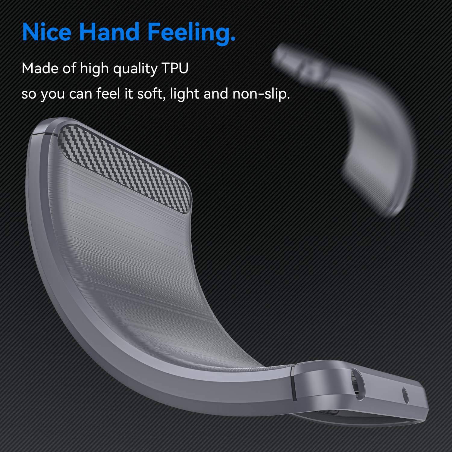 Cadorabo Hülle für Apple iPhone 14 PRO MAX in Grau Schutzhülle TPU Case Cover Etui Handyhülle
