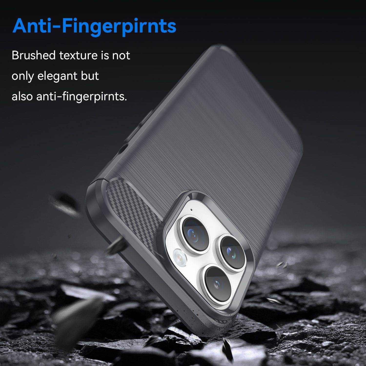 Cadorabo Hülle für Apple iPhone 14 PRO MAX in Grau Schutzhülle TPU Case Cover Etui Handyhülle
