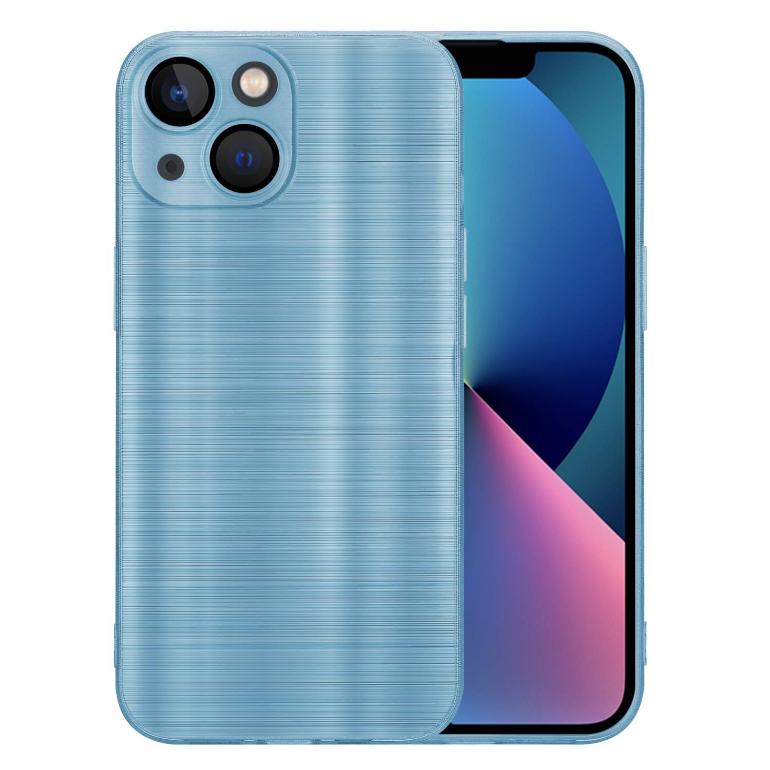 Cadorabo Hülle für Apple iPhone 14 PLUS Schutz Hülle in Türkis Handyhülle TPU Silikon Etui Case