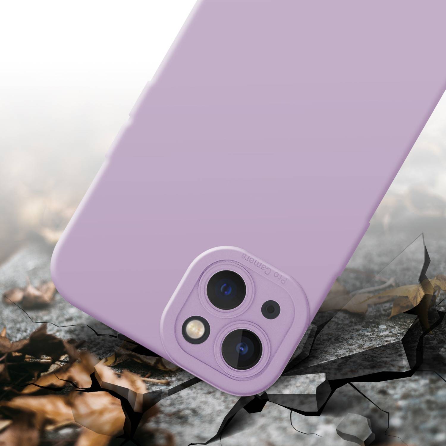 Cadorabo Hülle für Apple iPhone 14 PLUS Schutz Hülle in Rosa TPU Silikon Etui Case Handyhülle