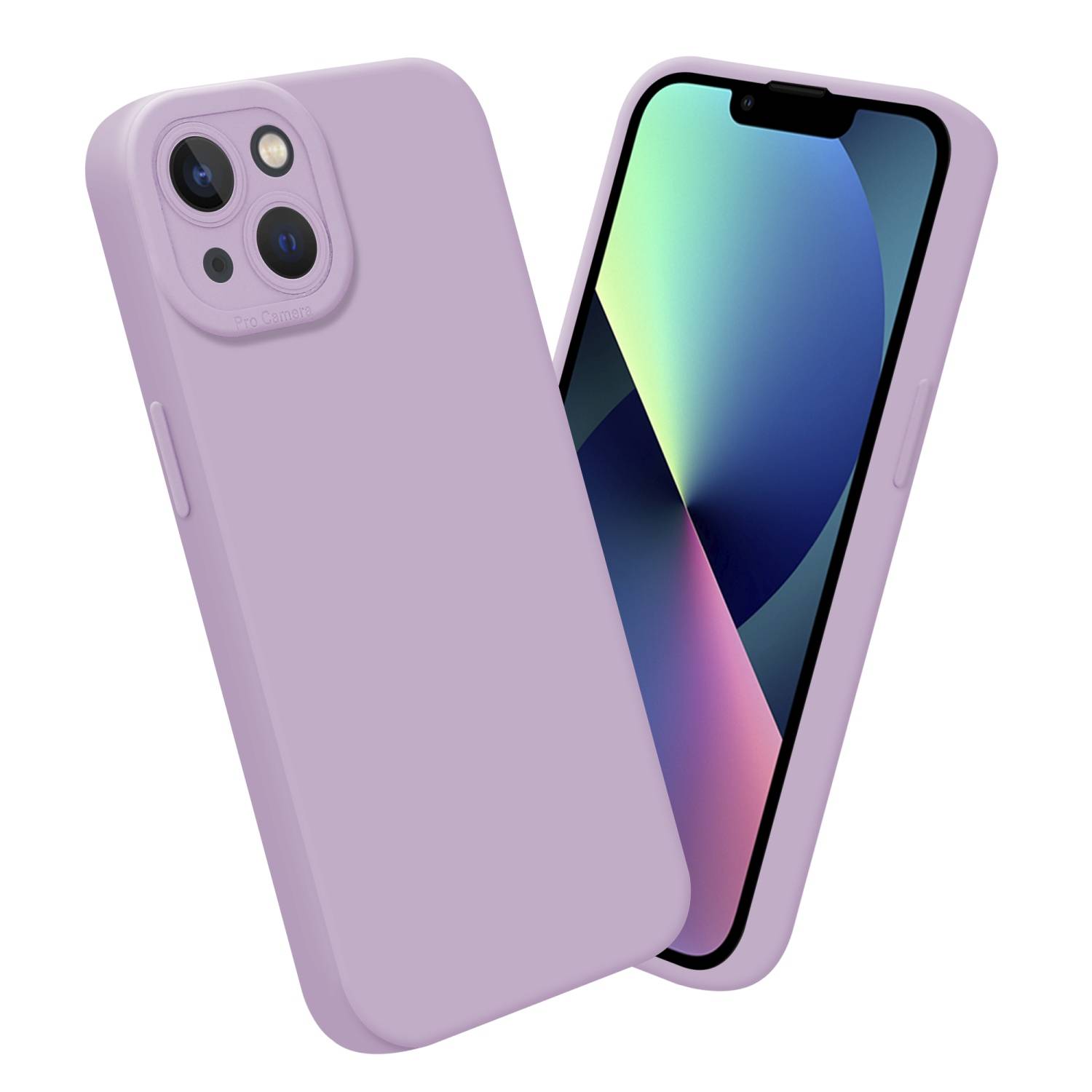 Cadorabo Hülle für Apple iPhone 14 PLUS Schutz Hülle in Rosa TPU Silikon Etui Case Handyhülle