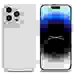 Cadorabo Hülle für Apple iPhone 14 PRO MAX Schutz Hülle in Weiß TPU Silikon Etui Case Handyhülle