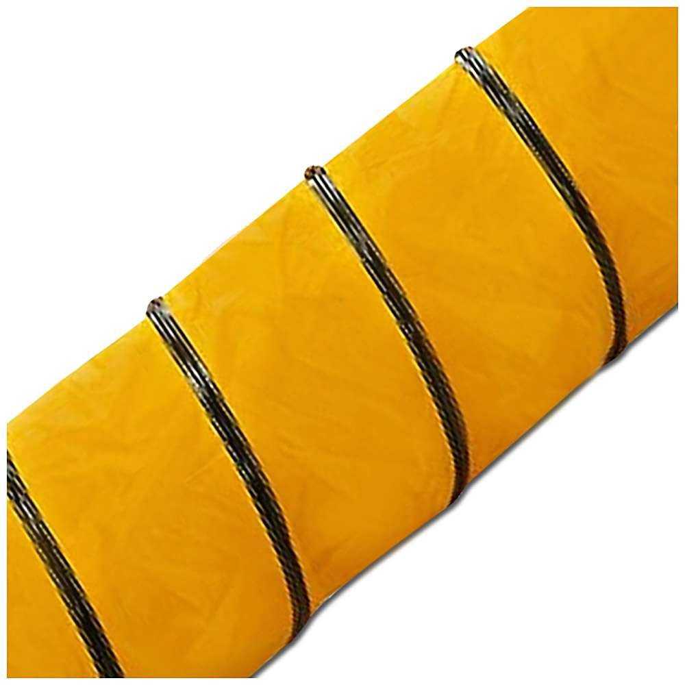 Warmluftschlauch Ø 405 mm - 7,6 m lang - bis 110 °C Lufttemperatur - inklusive Befestigungsgurt
